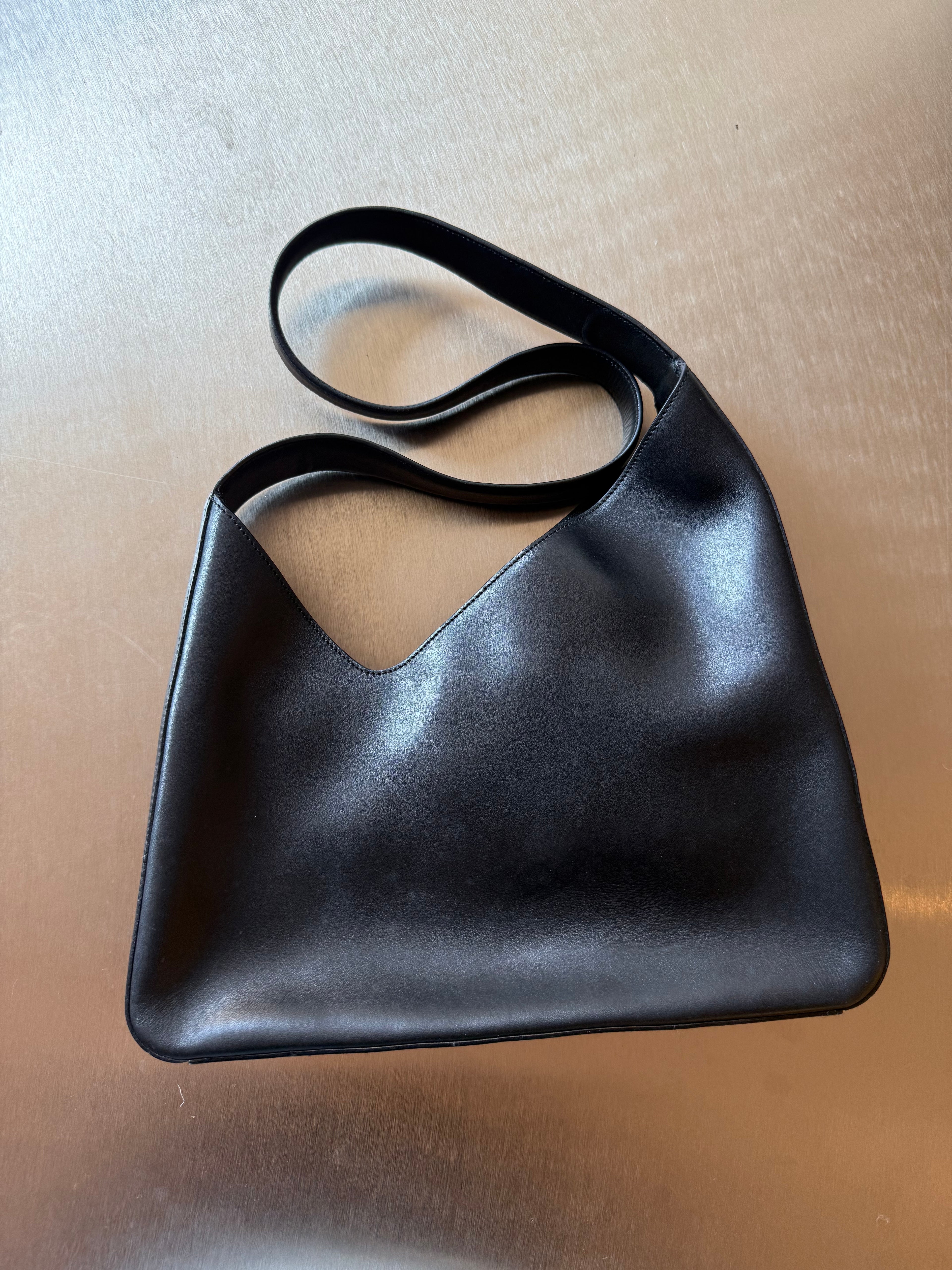PRADA BLACK ASYMMTERICAL BAG