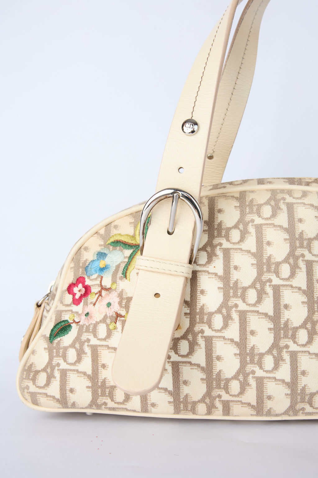 DIOR DIORISSIMO FLORAL EMBROIDERED BAG