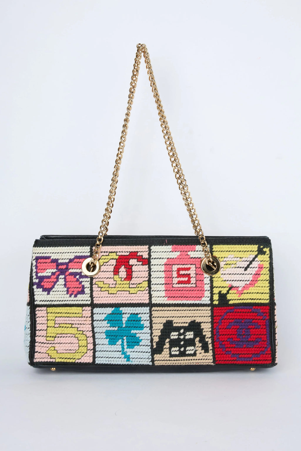 CHANEL "PRECIOUS SYMBOLS" PATCHWORK SHOULDER BAG