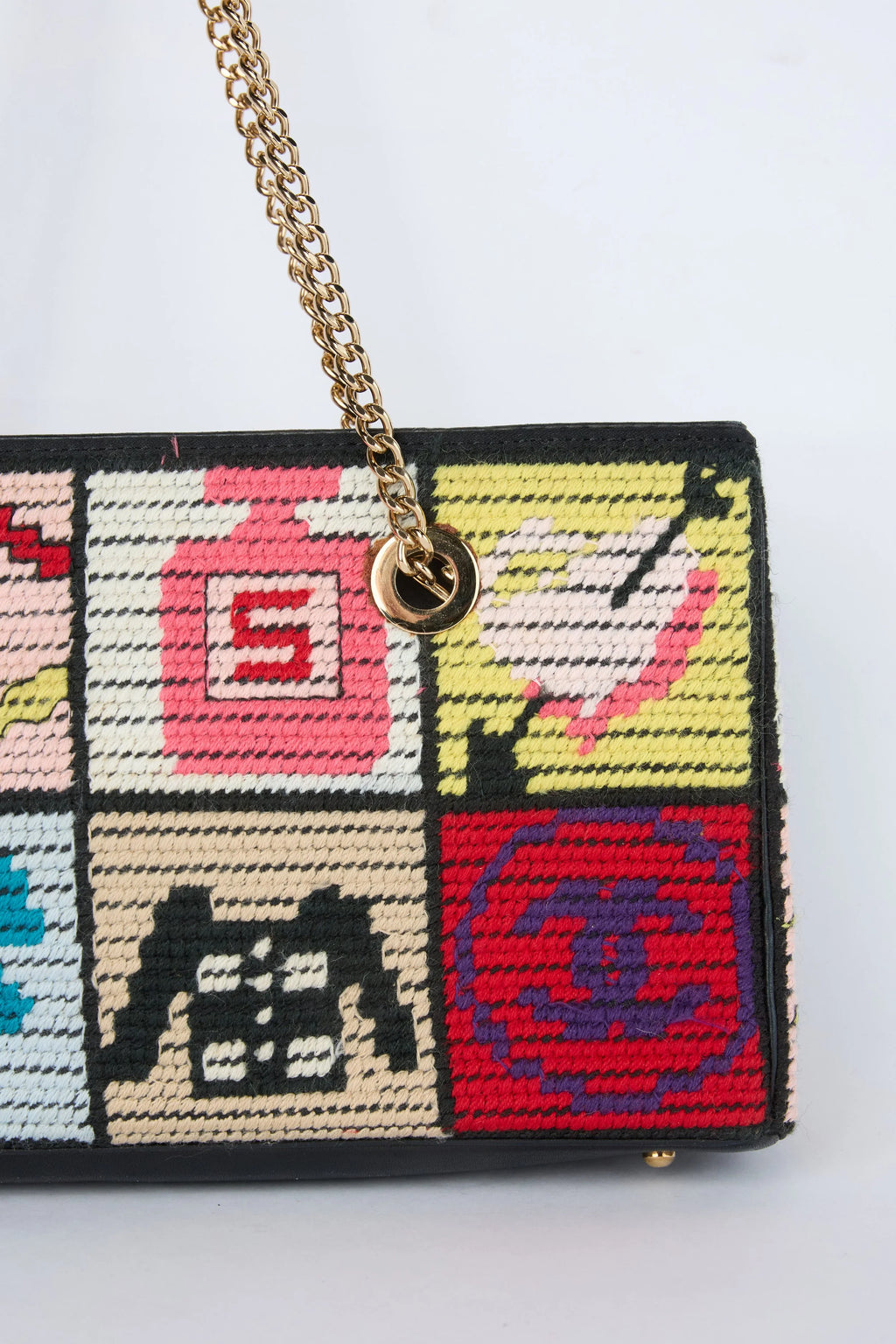 CHANEL "PRECIOUS SYMBOLS" PATCHWORK SHOULDER BAG