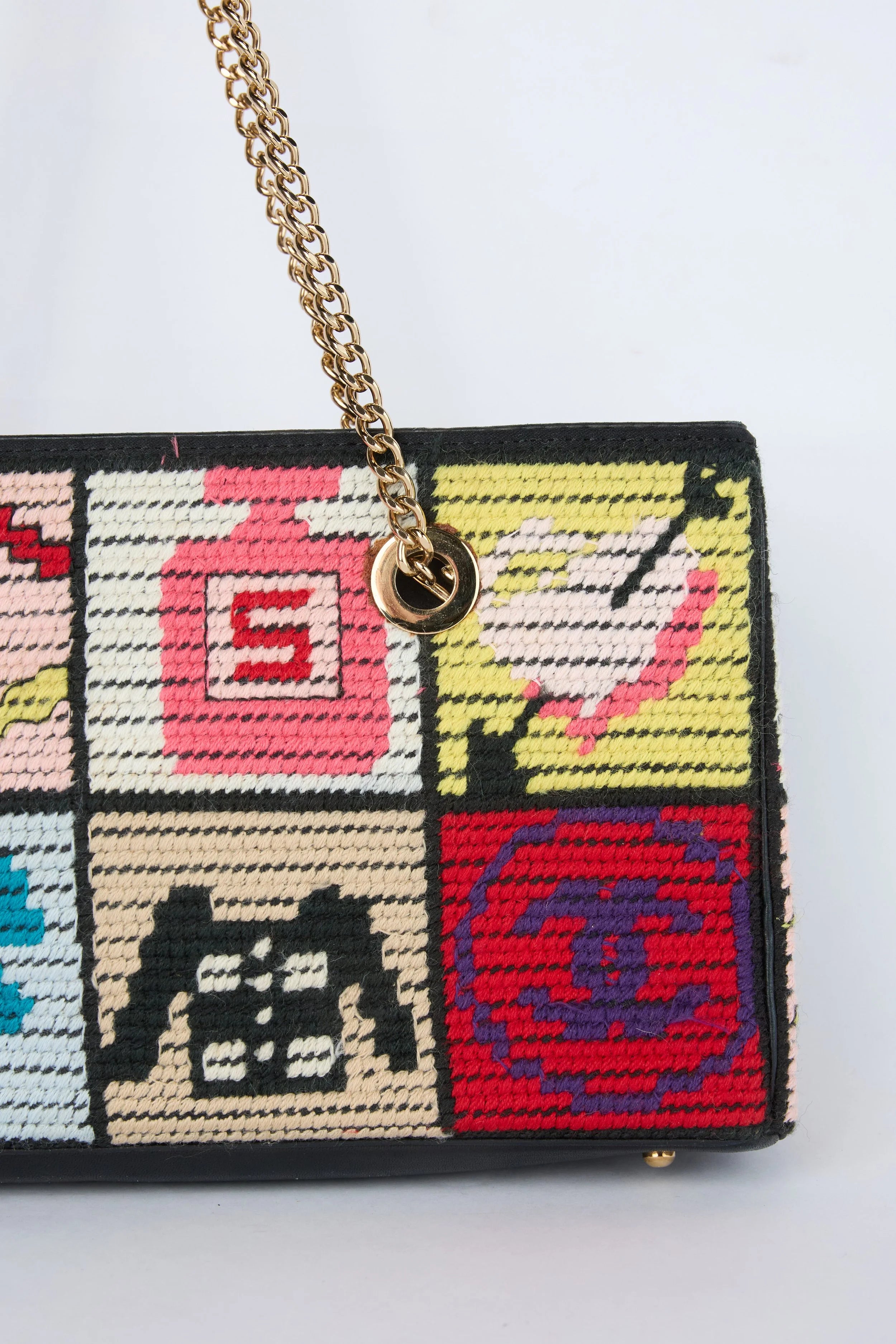 CHANEL "PRECIOUS SYMBOLS" PATCHWORK SHOULDER BAG