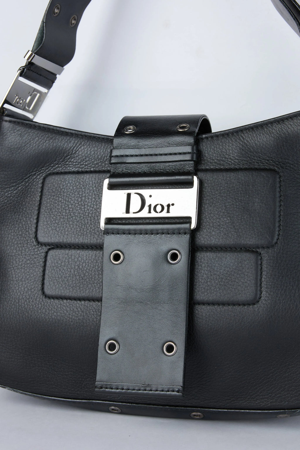 DIOR BLACK COLUMBUS SHOULDER BAG