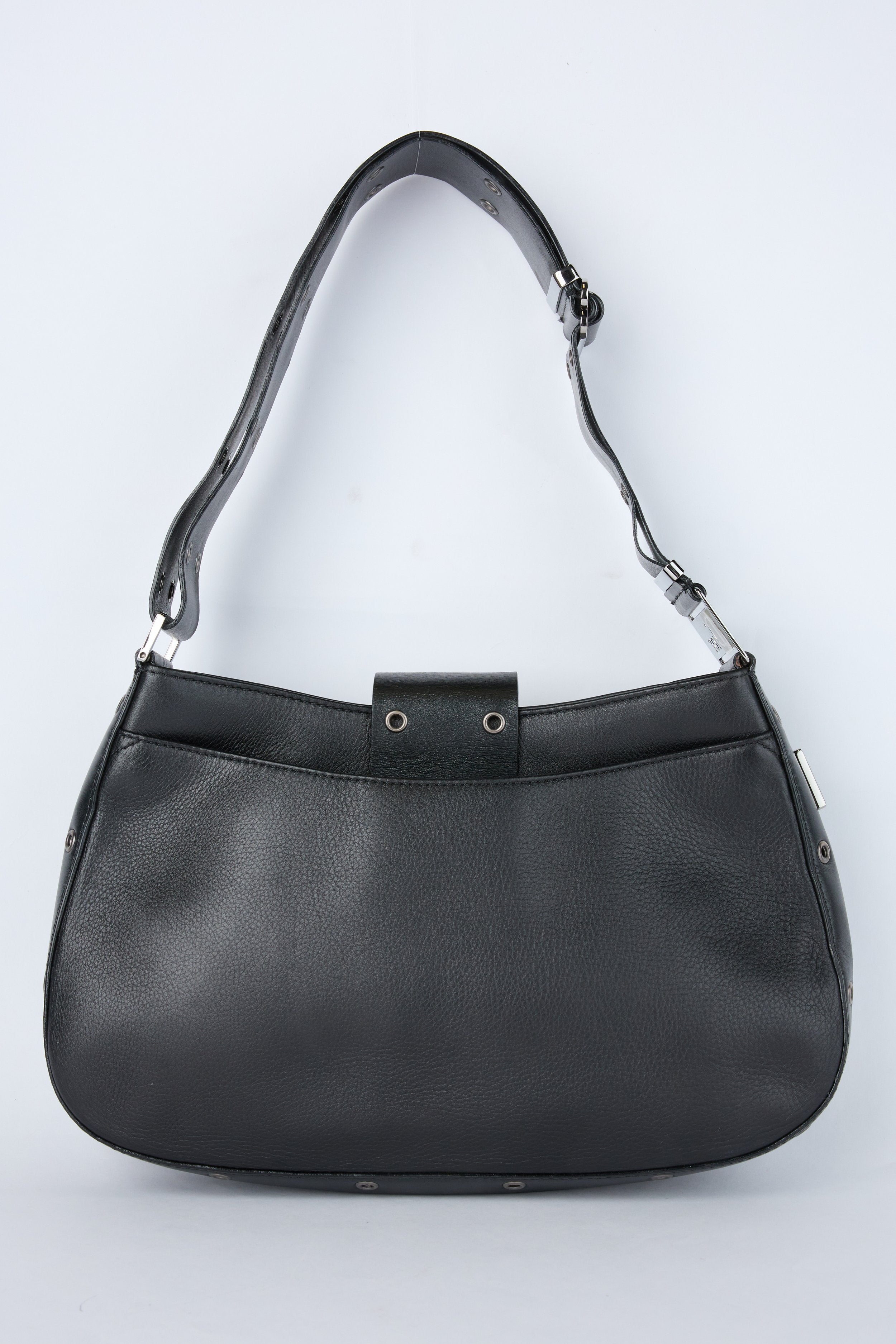 DIOR BLACK COLUMBUS SHOULDER BAG