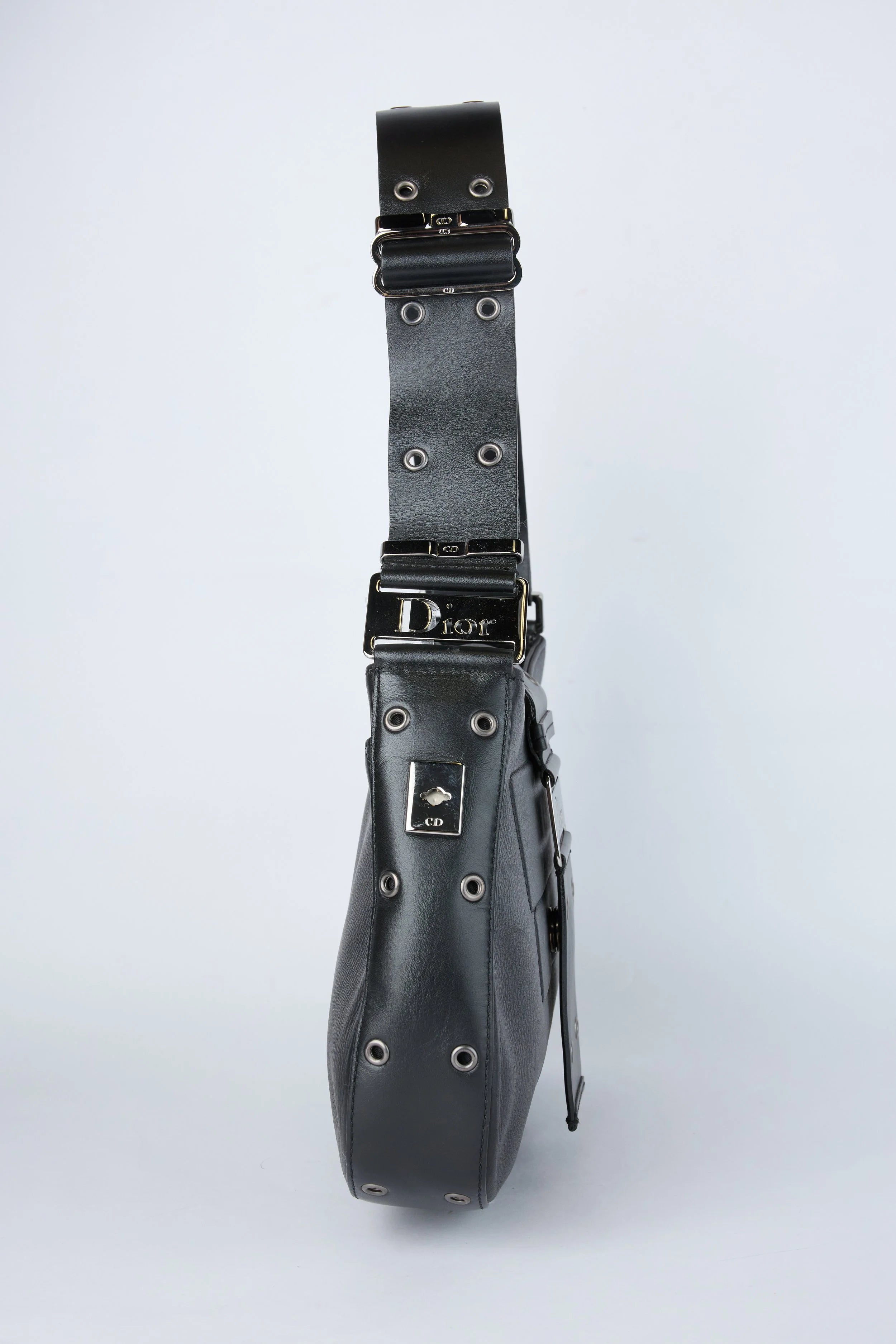 DIOR BLACK COLUMBUS SHOULDER BAG
