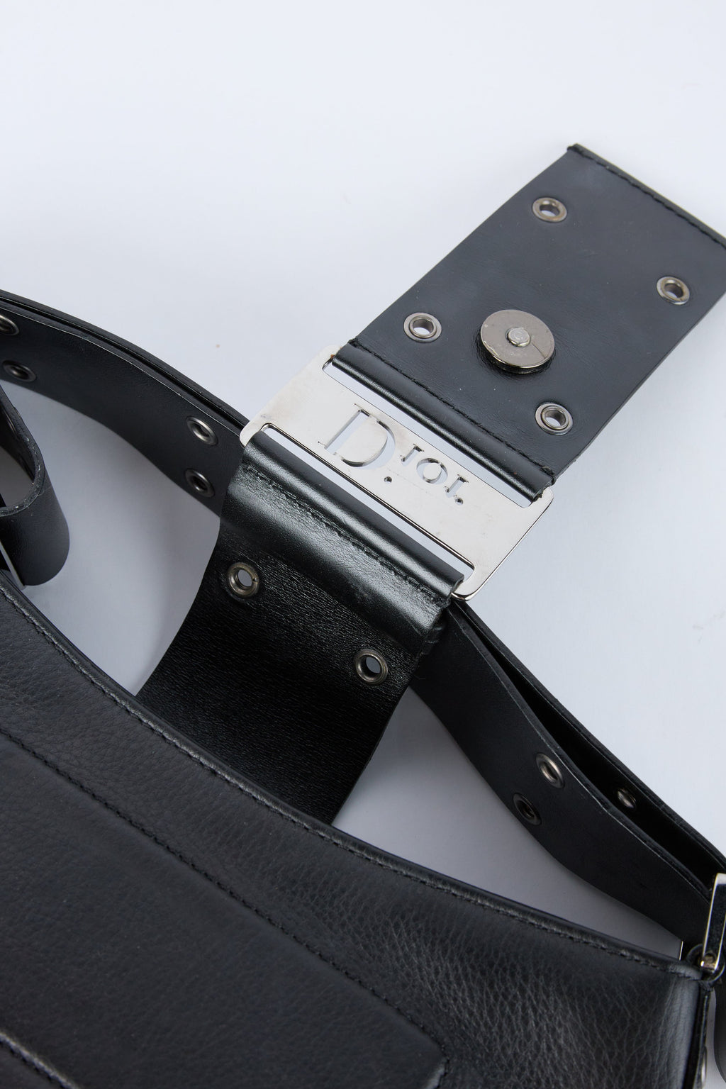 DIOR BLACK COLUMBUS SHOULDER BAG