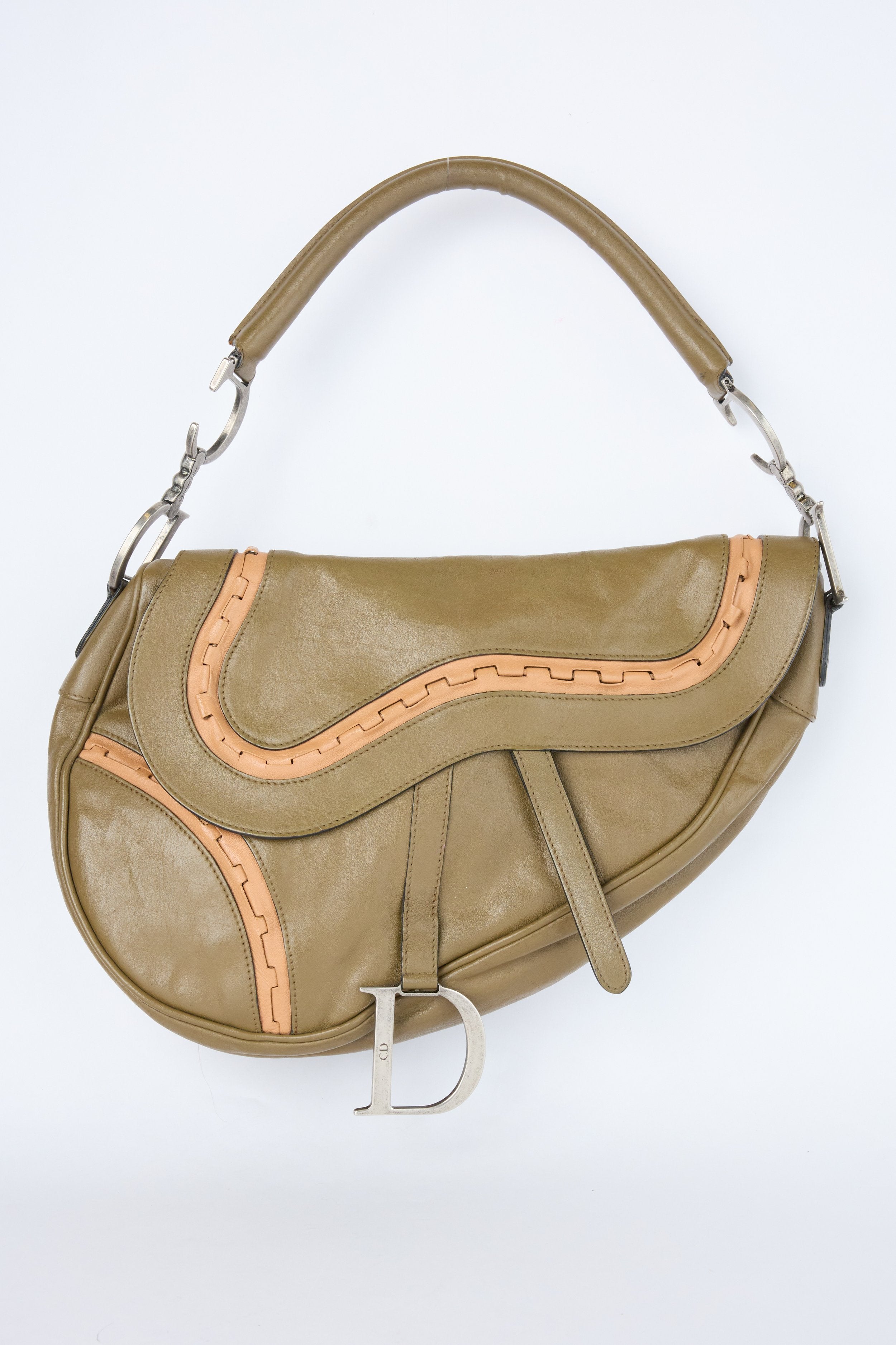 DIOR KHAKI GAUCHO SADDLE