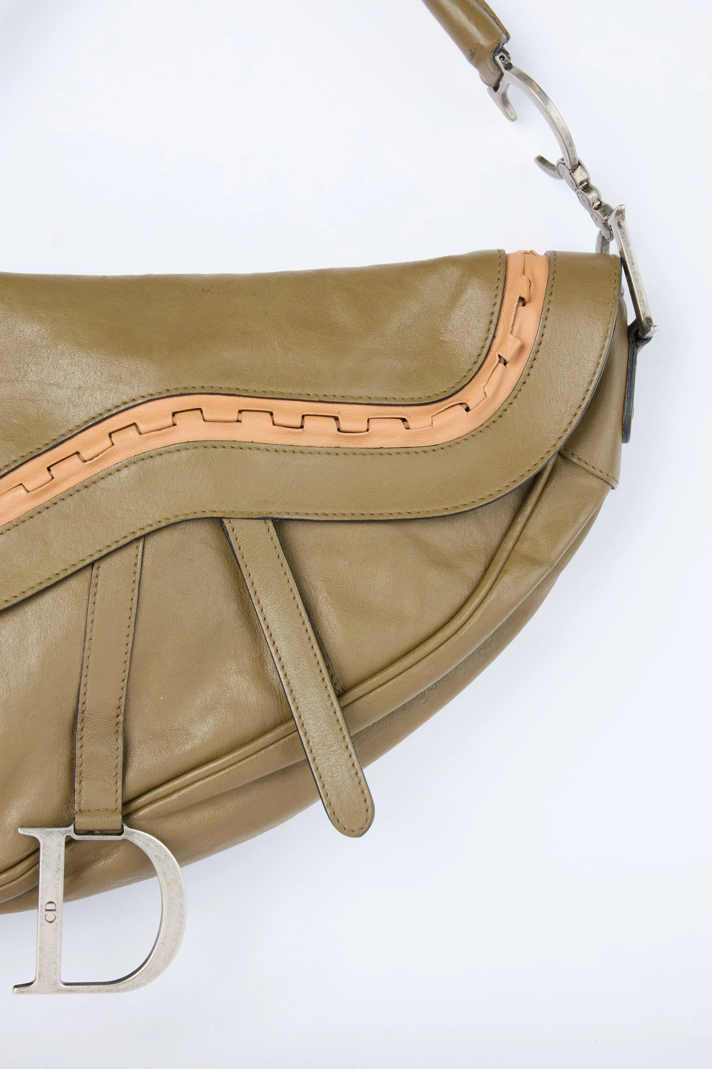 DIOR KHAKI GAUCHO SADDLE