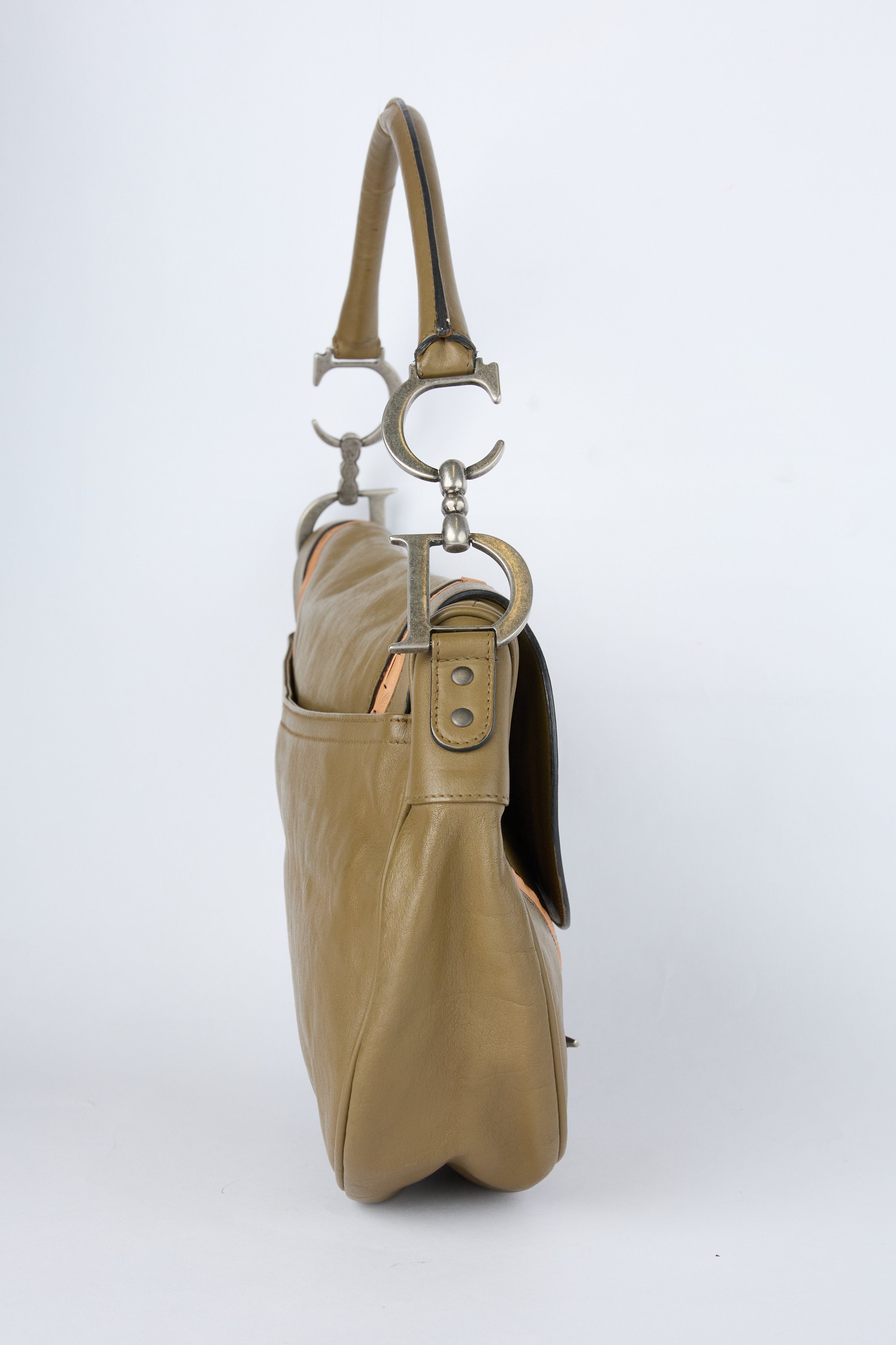 DIOR KHAKI GAUCHO SADDLE