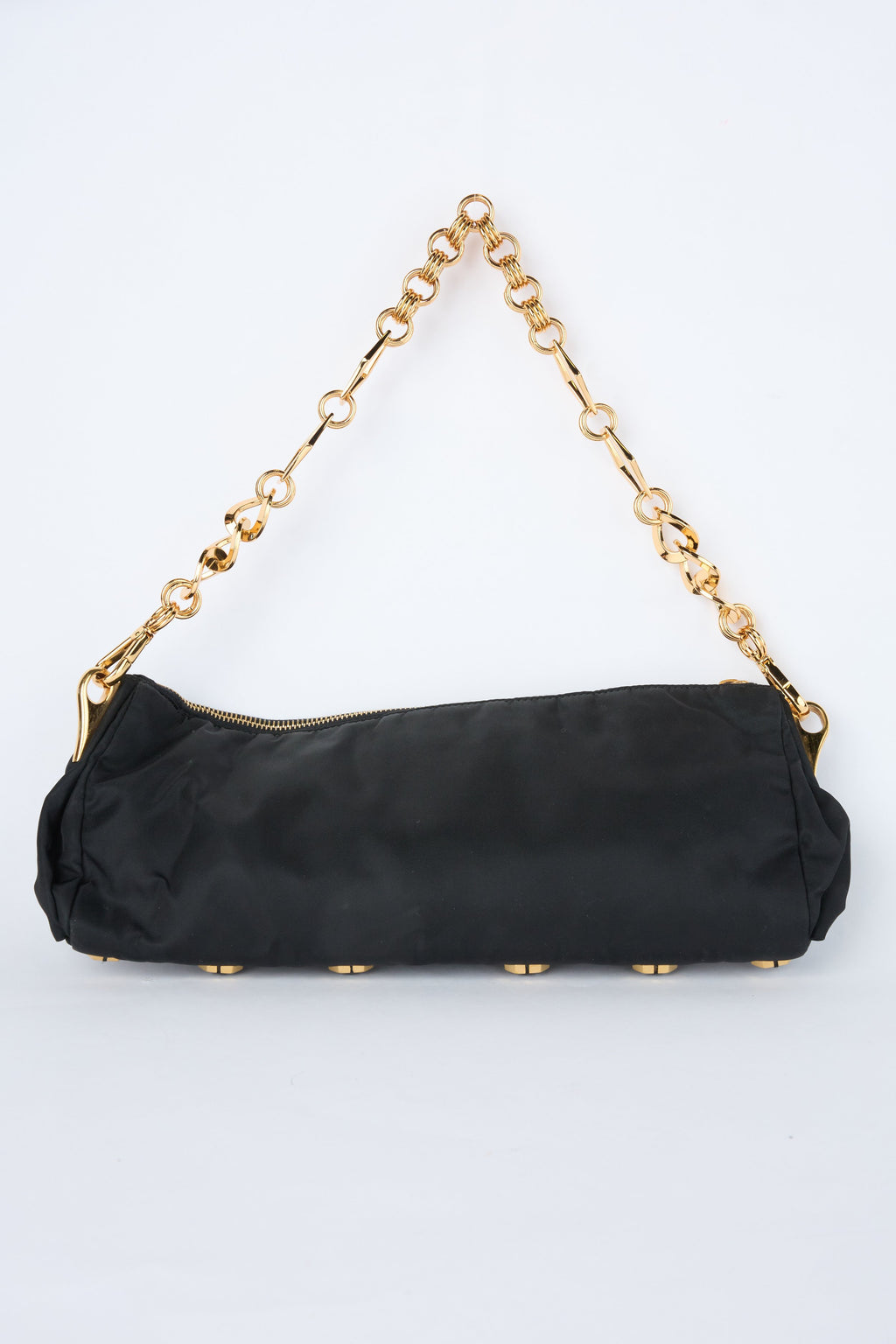 PRADA TESSUTO NYLON PIETRE JEWELED SHOULDER BAG