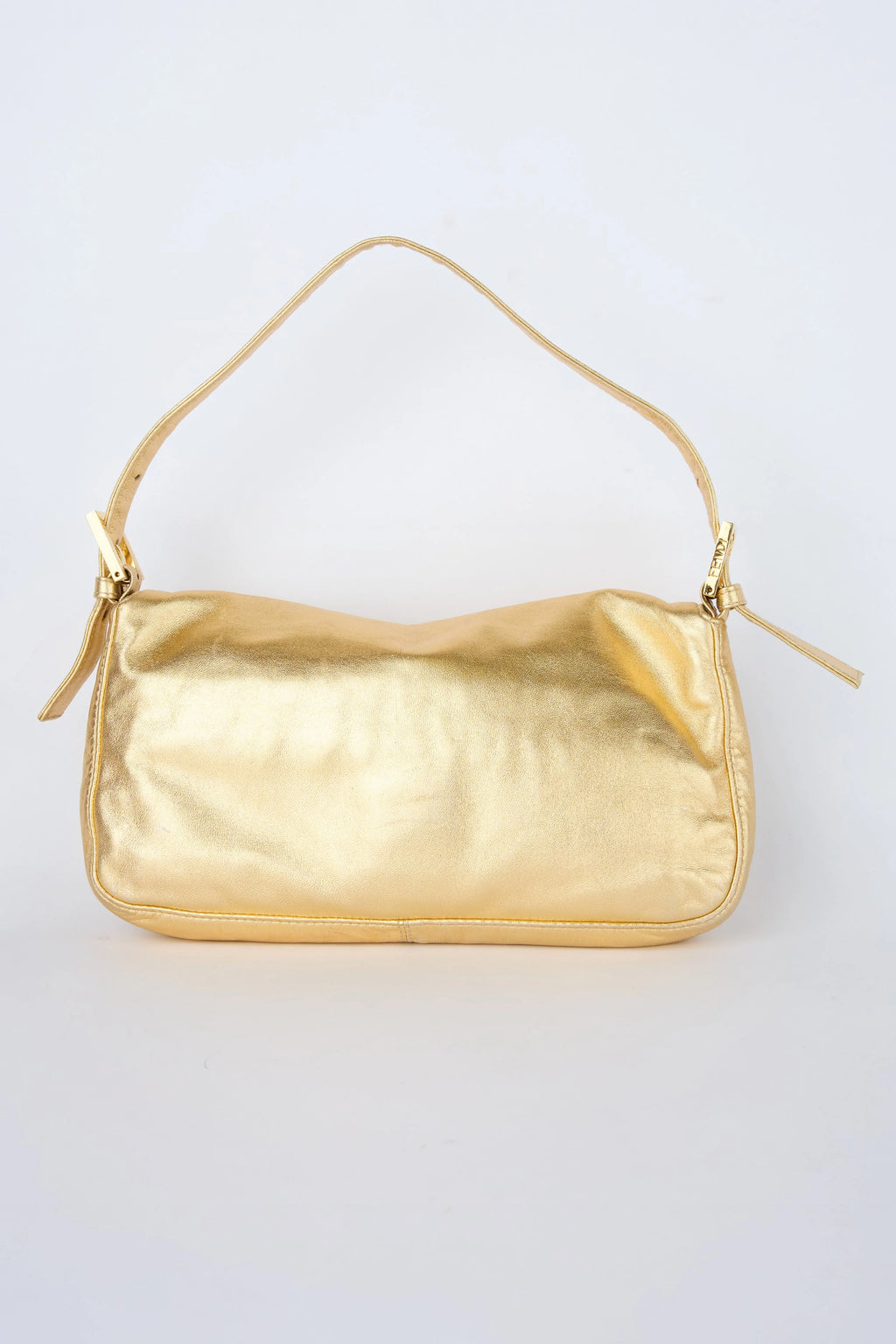 FENDI GOLD METALLIC BAGUETTE