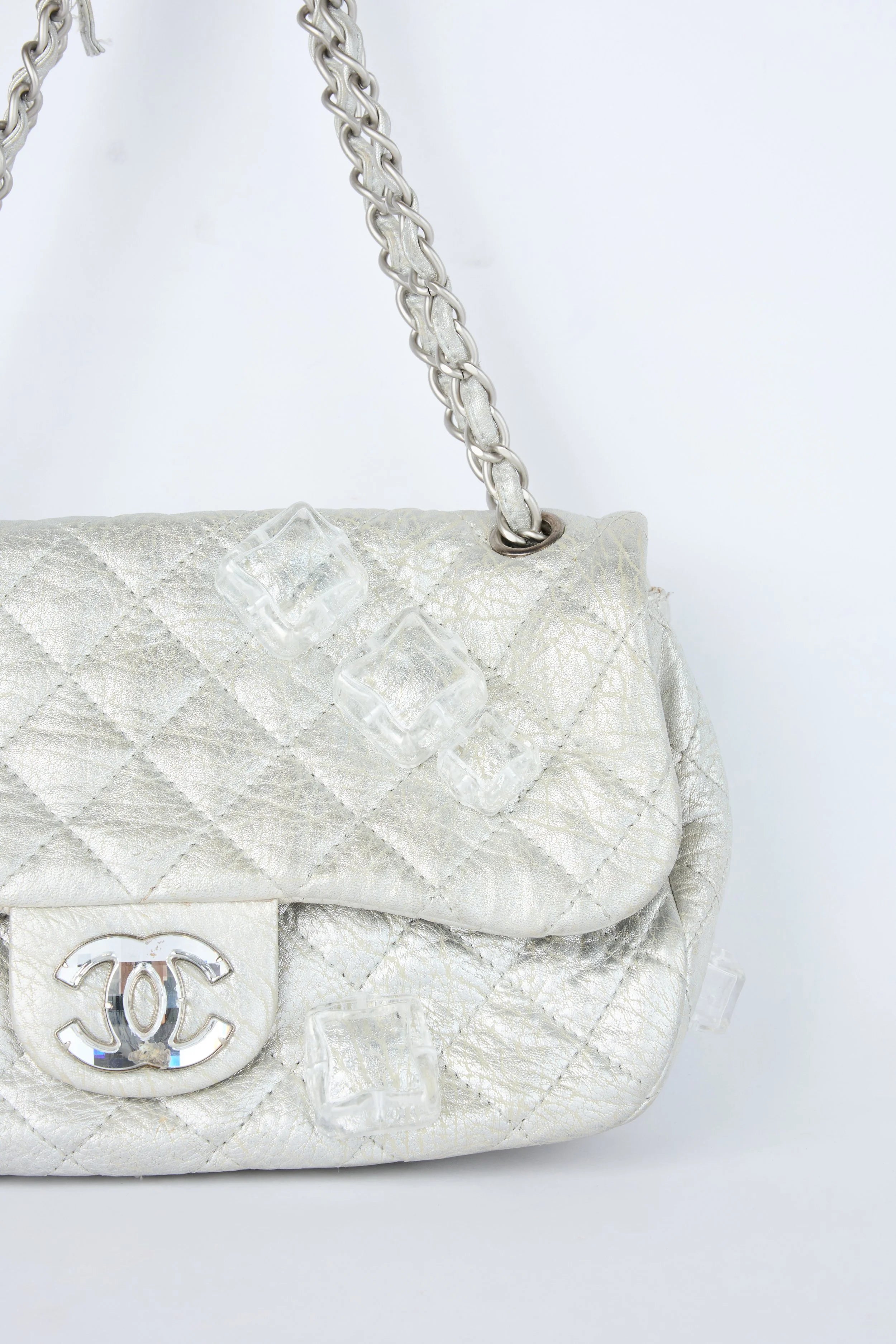 RARE CHANEL LIMITED EDITION ICE CUBE FLAP