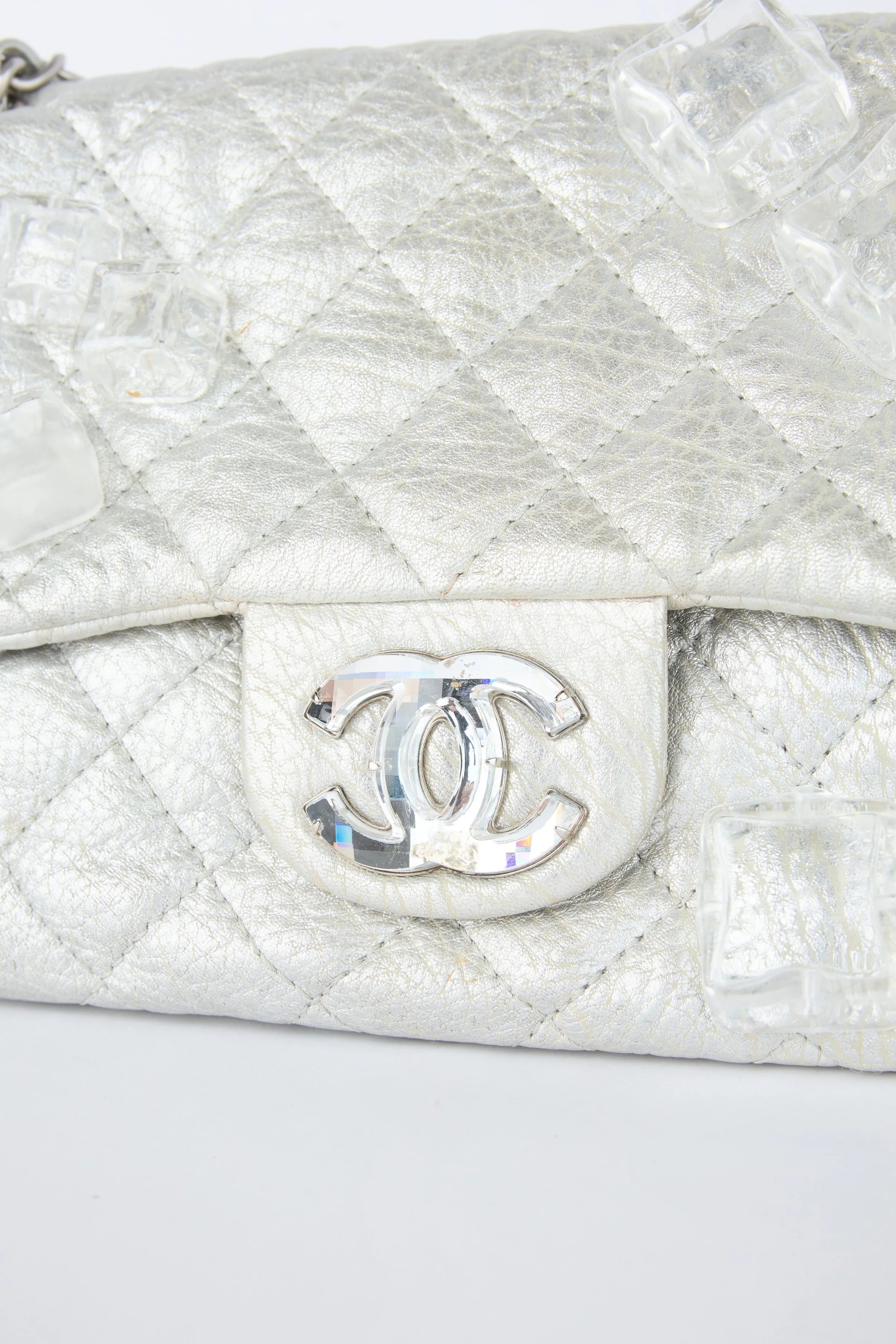 RARE CHANEL LIMITED EDITION ICE CUBE FLAP