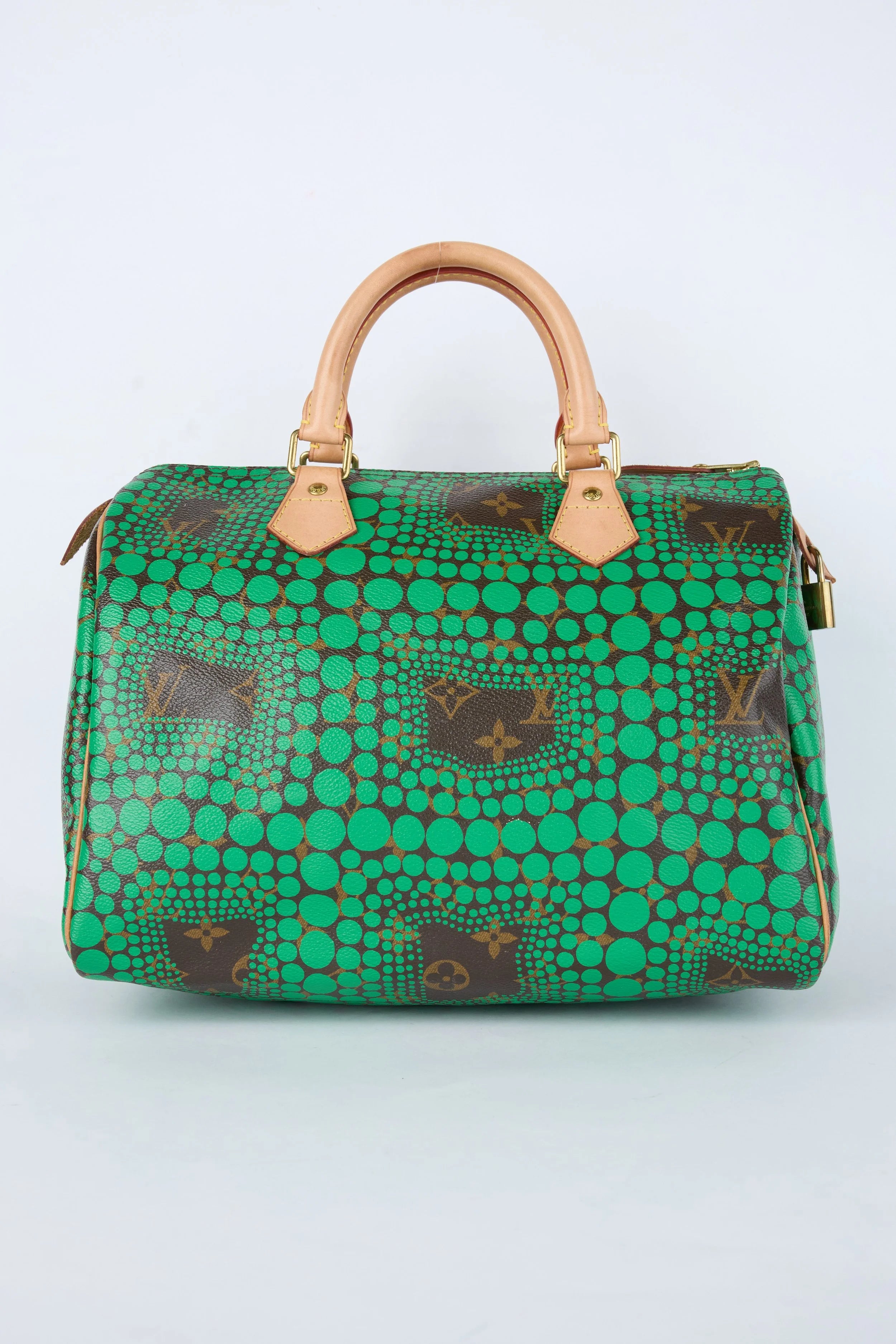 LOUIS VUITTON X YAYOI KUSAMA GREEN SPEEDY 30