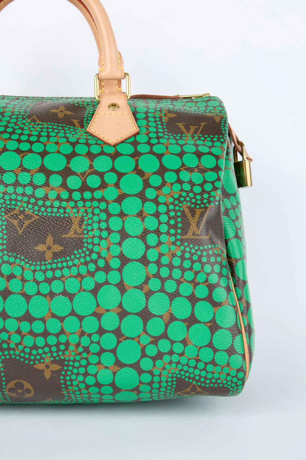 LOUIS VUITTON X YAYOI KUSAMA GREEN SPEEDY 30