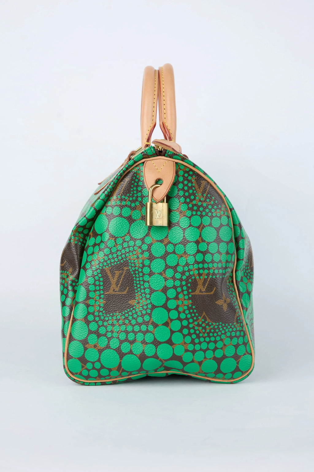 LOUIS VUITTON X YAYOI KUSAMA GREEN SPEEDY 30