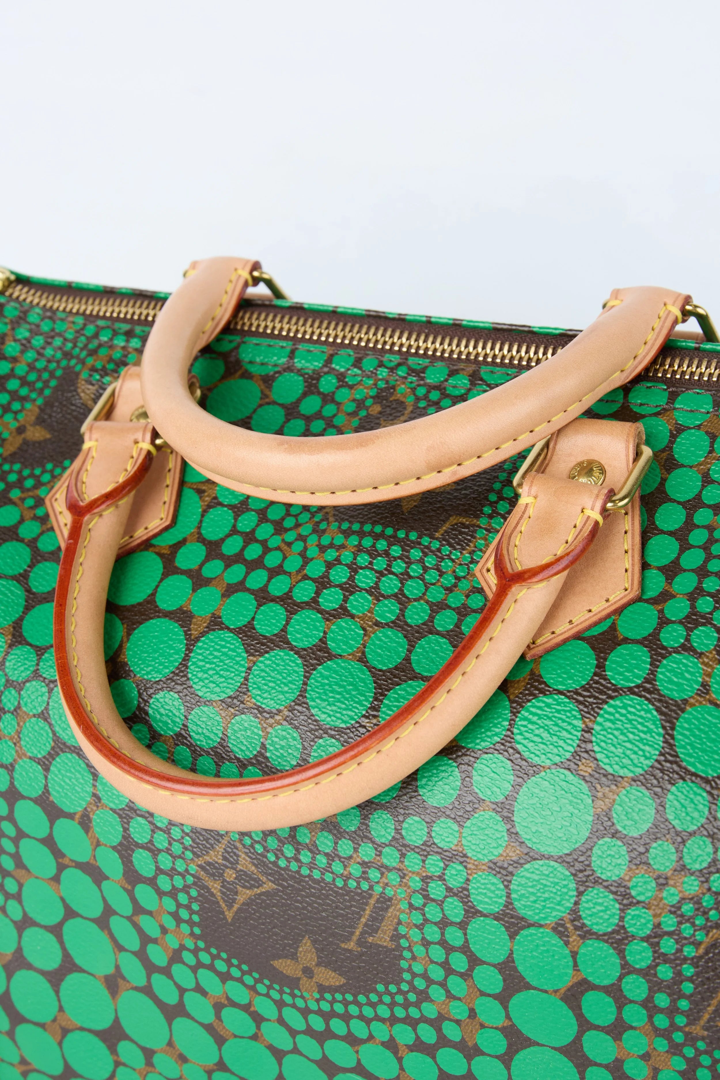 LOUIS VUITTON X YAYOI KUSAMA GREEN SPEEDY 30