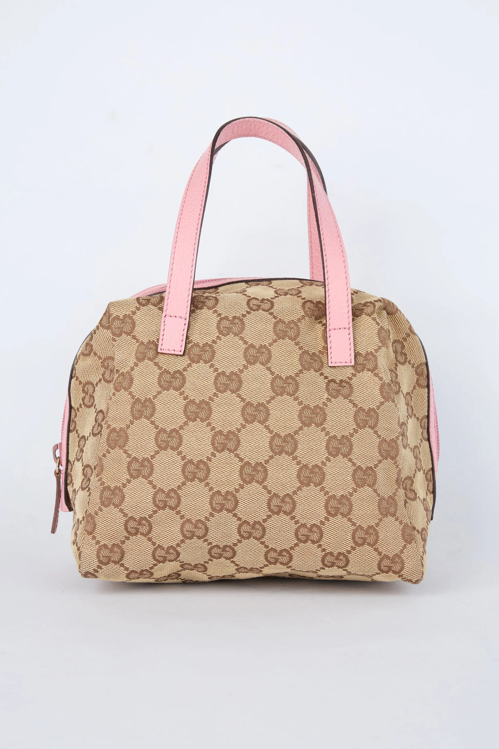 GUCCI PINK & BEIGE MINI TOFU BOWLER