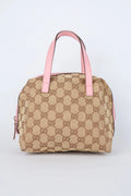 GUCCI PINK & BEIGE MINI TOFU BOWLER