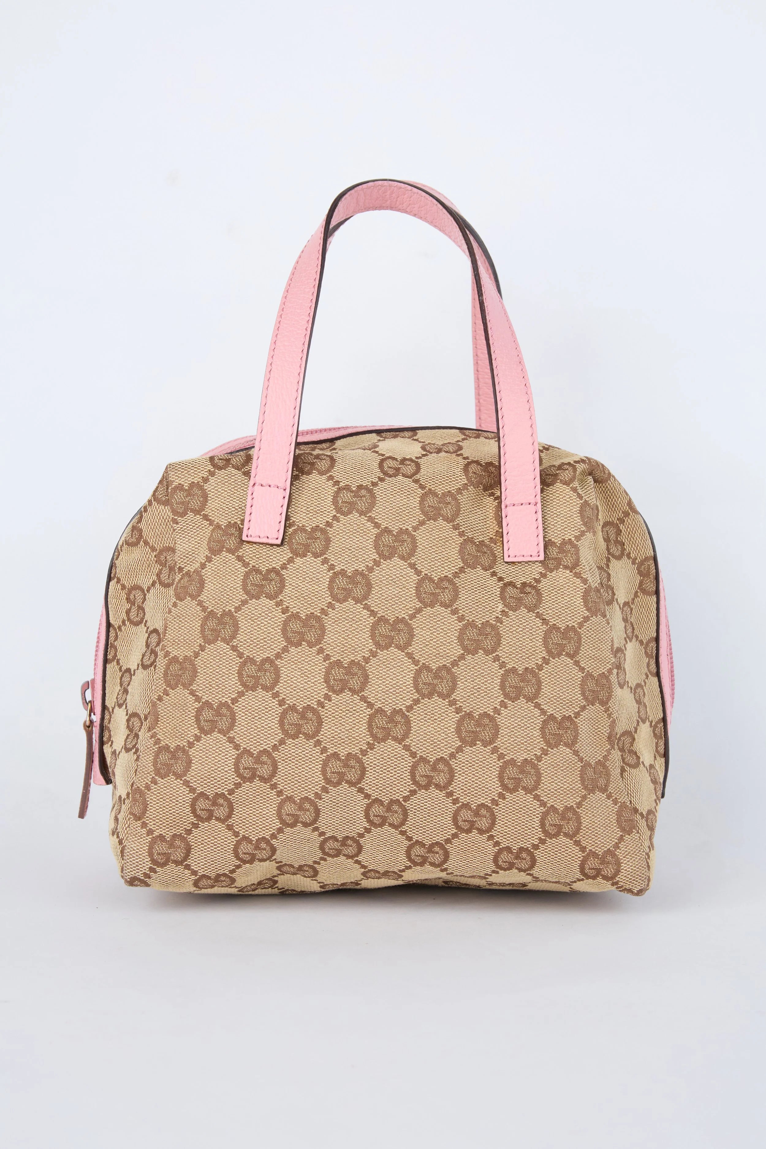 GUCCI PINK & BEIGE MINI TOFU BOWLER