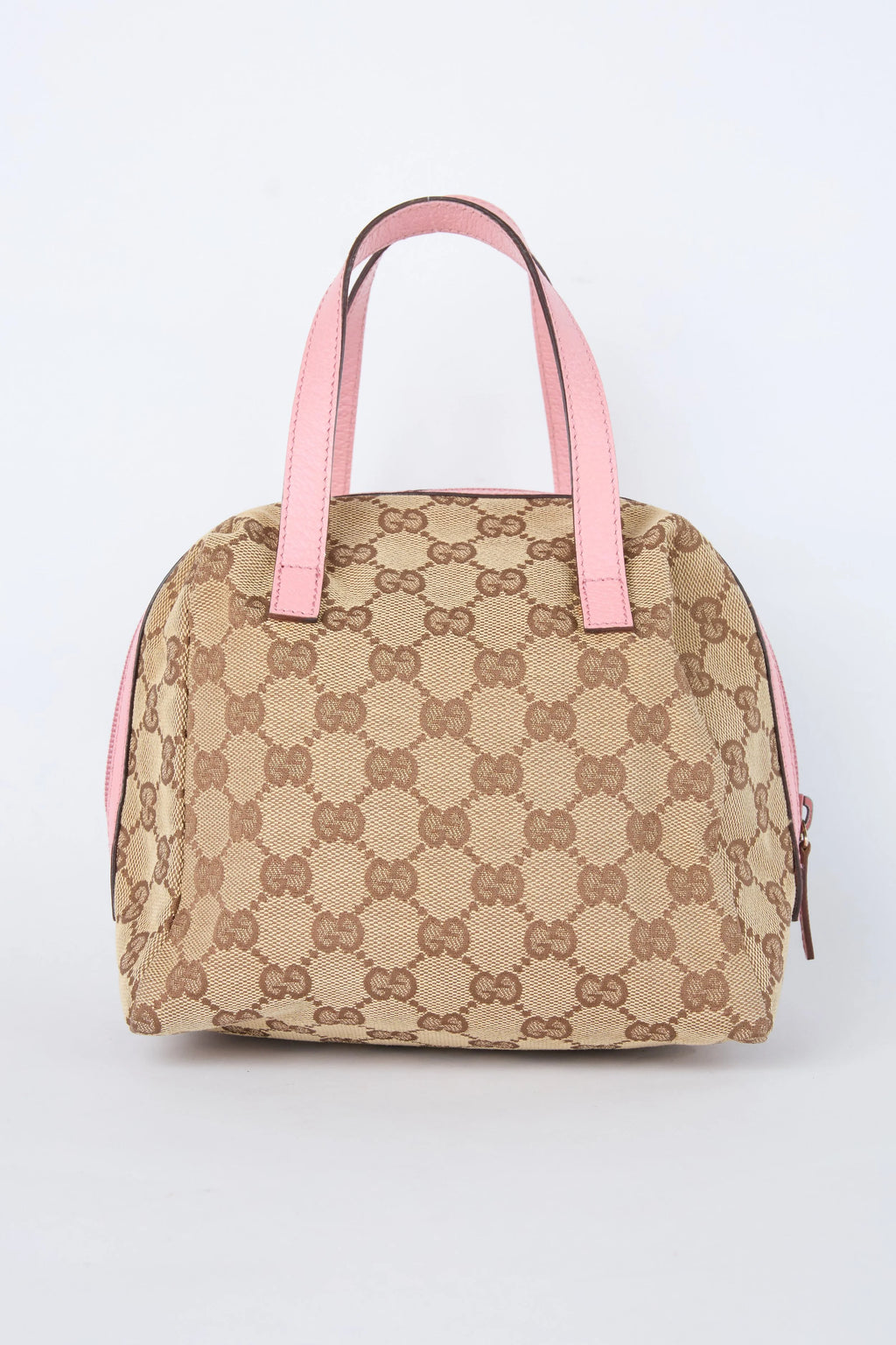 GUCCI PINK & BEIGE MINI TOFU BOWLER
