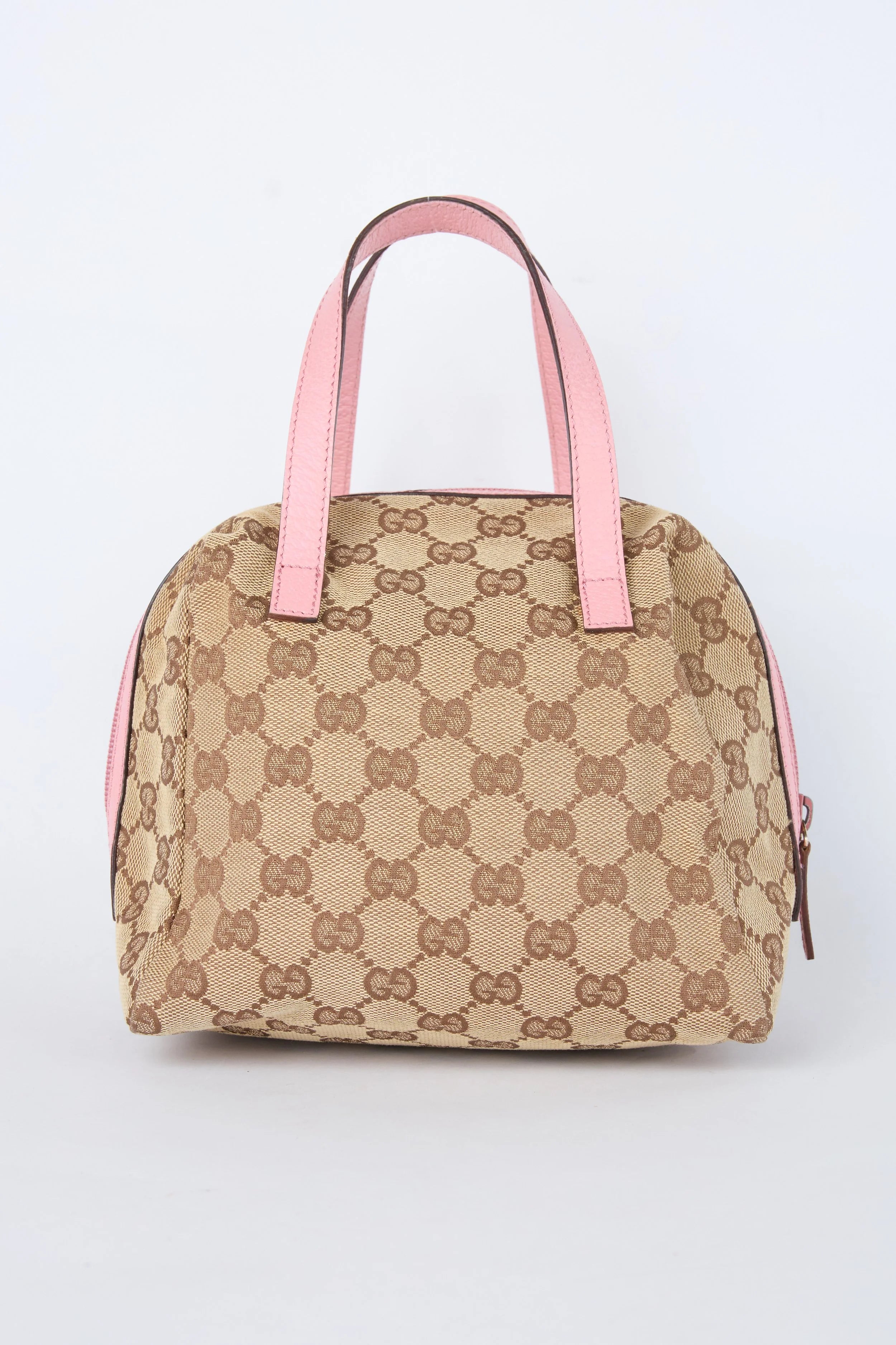 GUCCI PINK & BEIGE MINI TOFU BOWLER