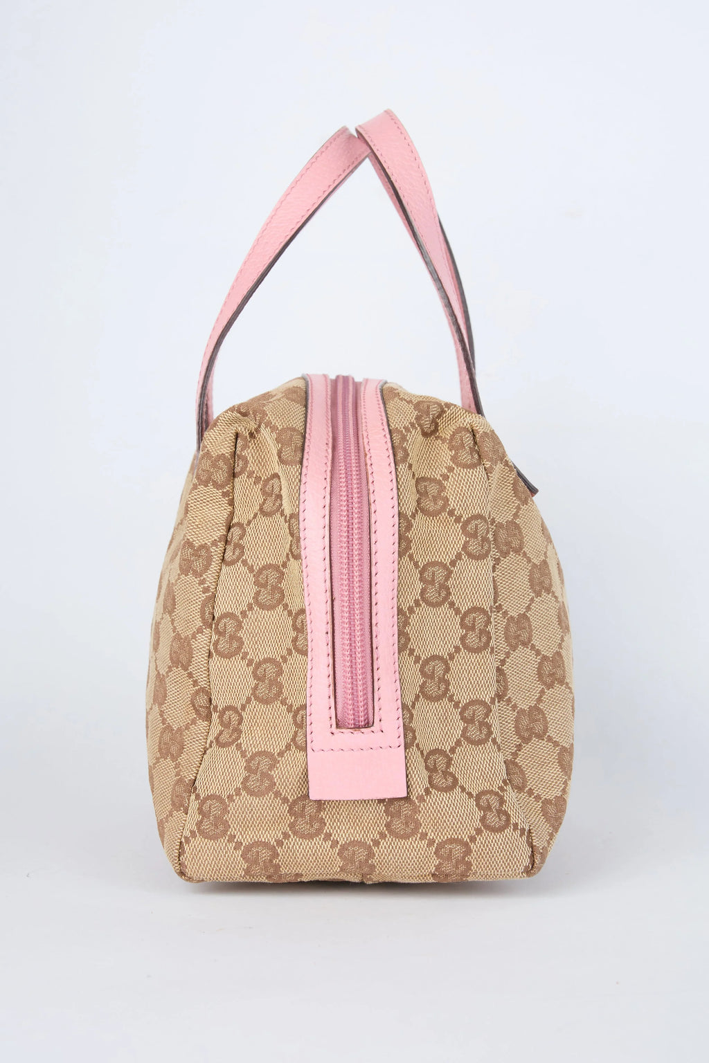 GUCCI PINK & BEIGE MINI TOFU BOWLER