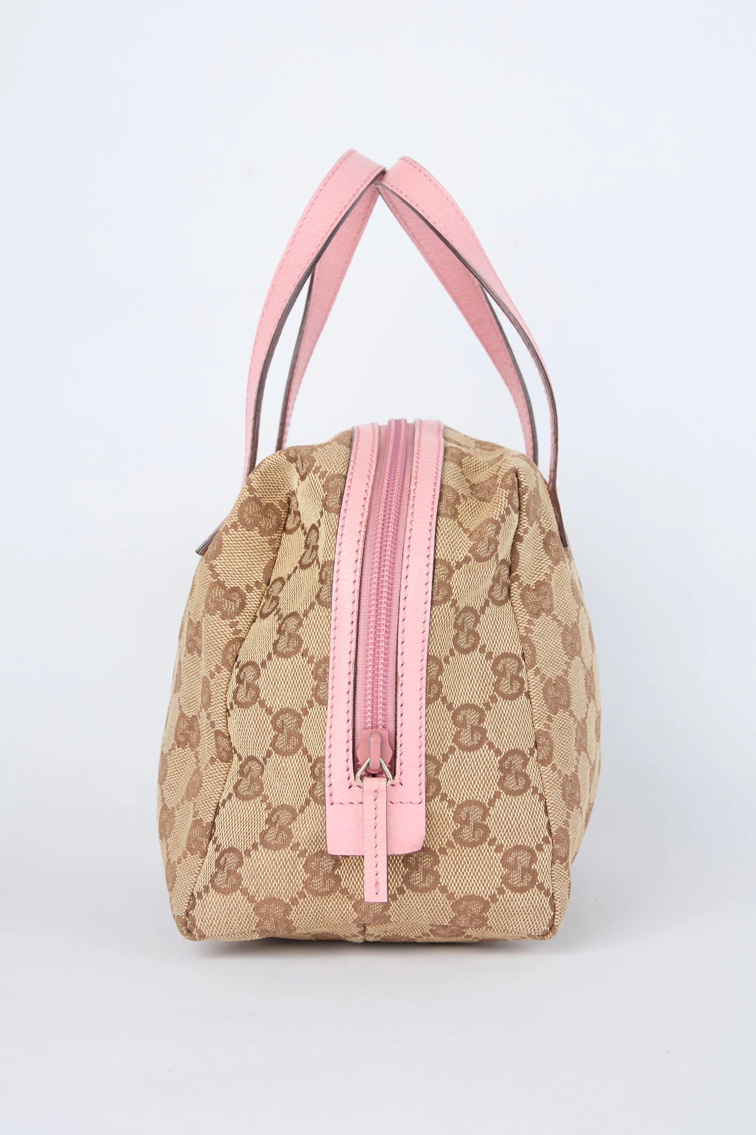GUCCI PINK & BEIGE MINI TOFU BOWLER