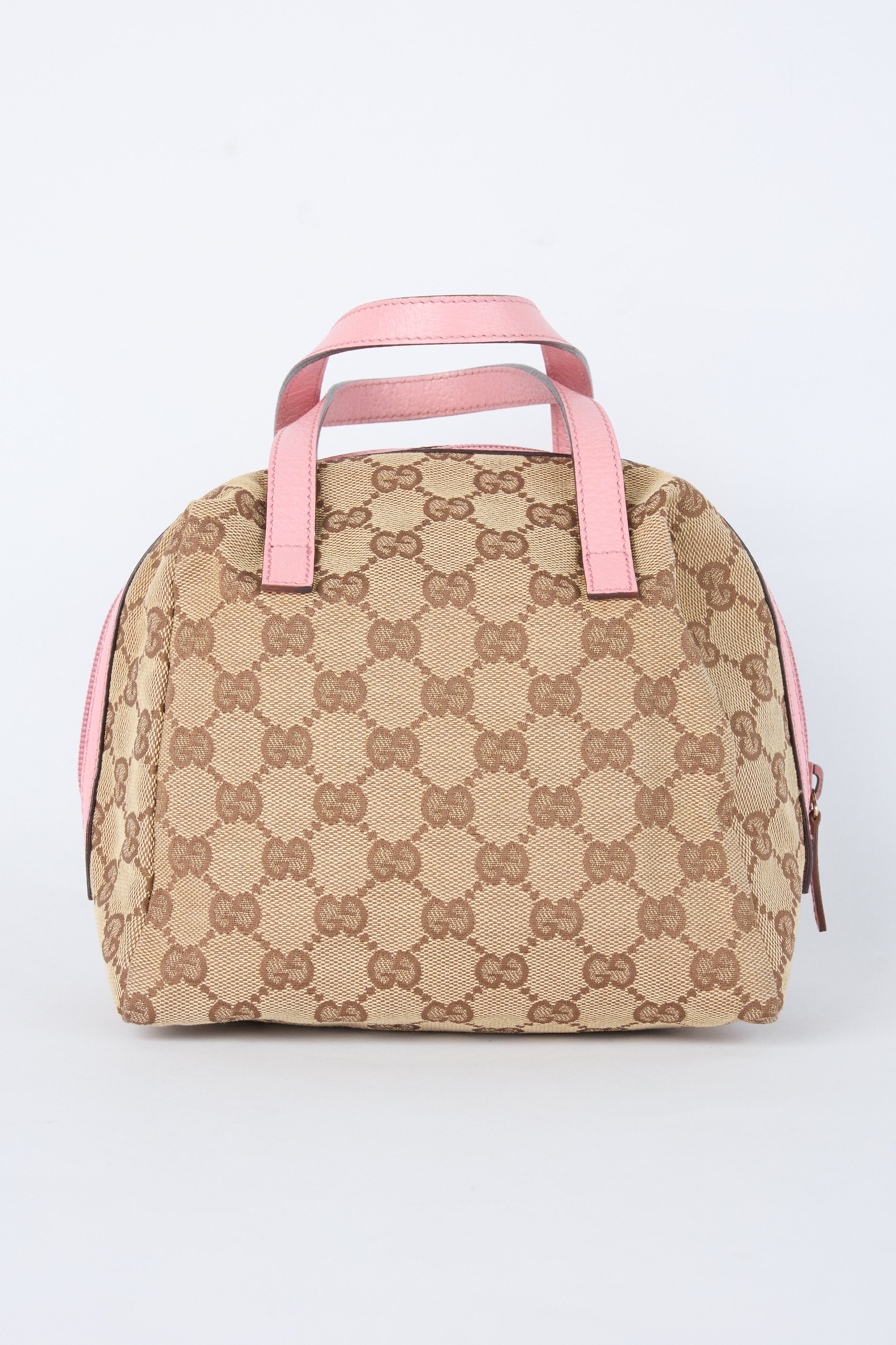 GUCCI PINK & BEIGE MINI TOFU BOWLER