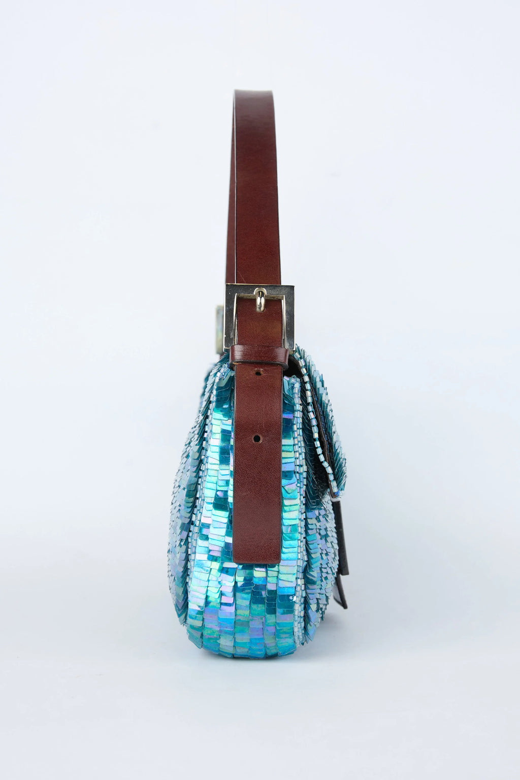 FENDI BLUE SEQUIN BAGUETTE