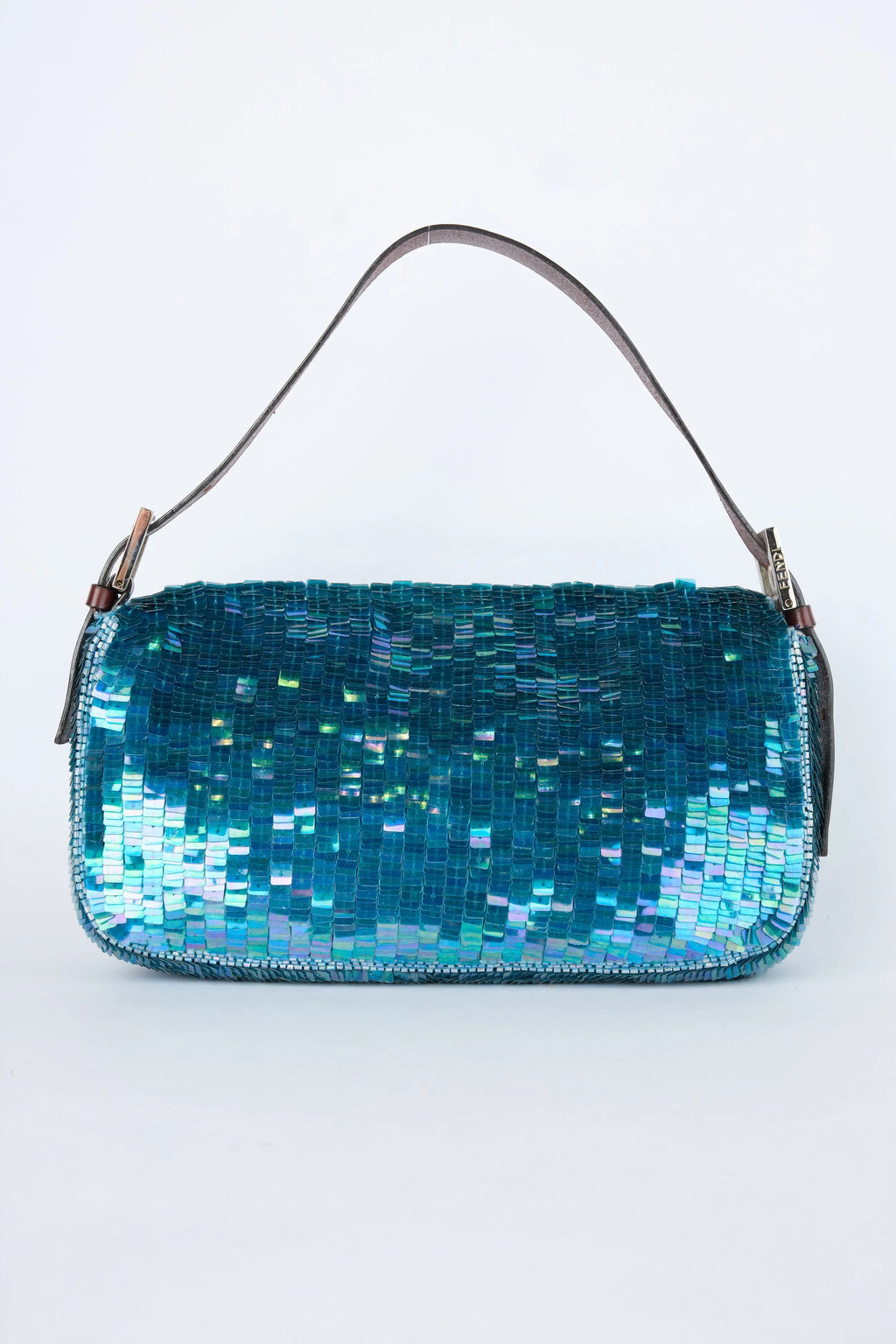 FENDI BLUE SEQUIN BAGUETTE