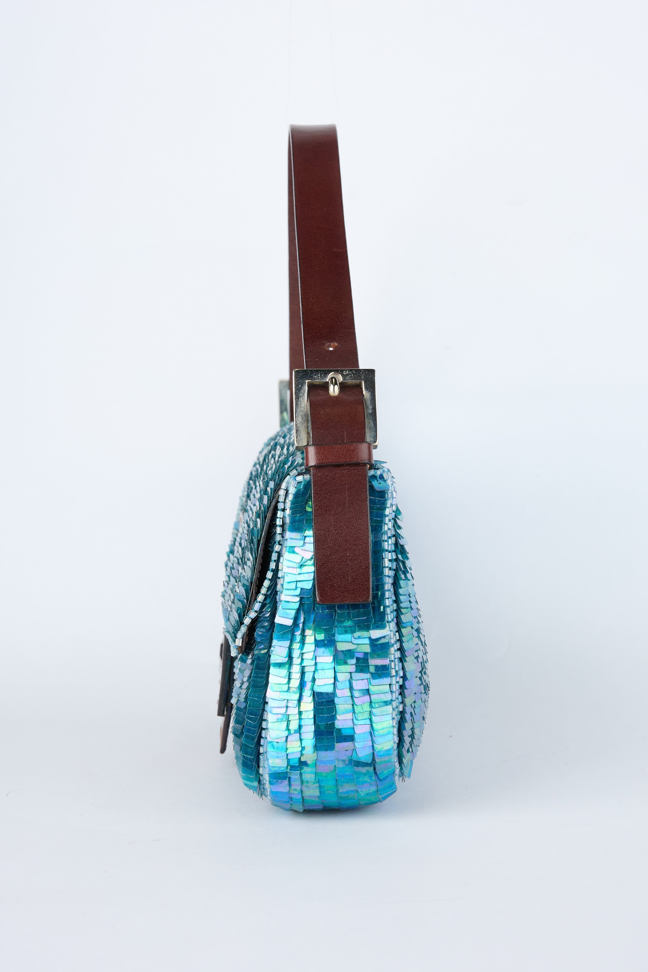 FENDI BLUE SEQUIN BAGUETTE