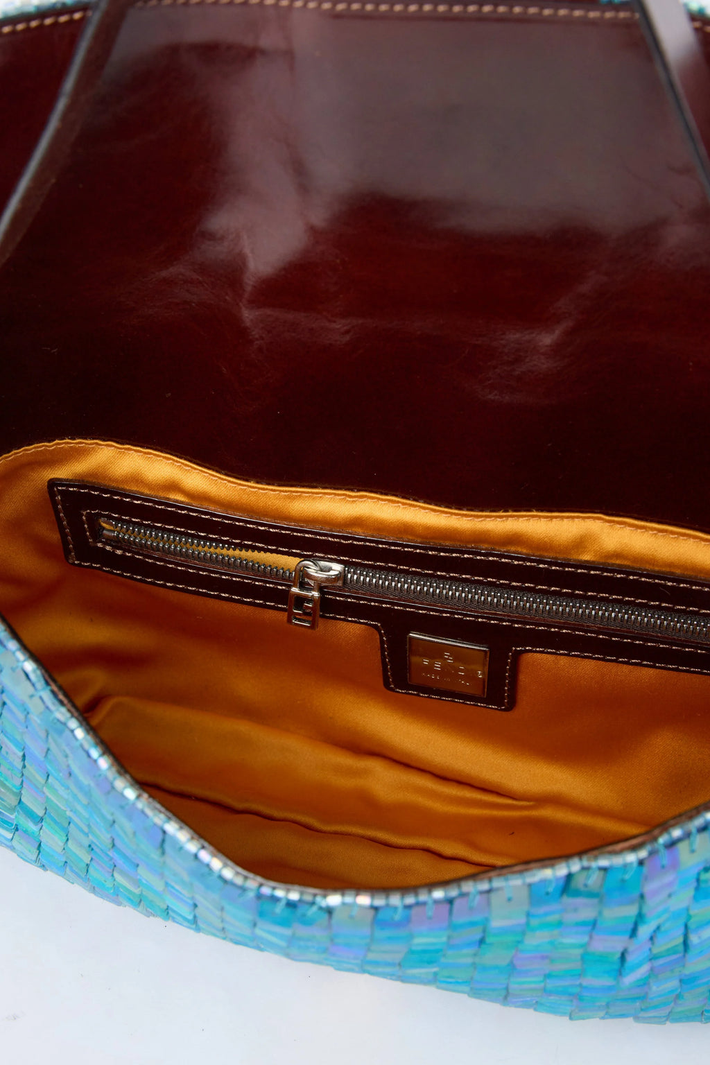 FENDI BLUE SEQUIN BAGUETTE