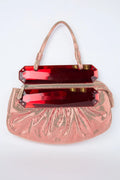 FENDI RED DISCO CLUTCH