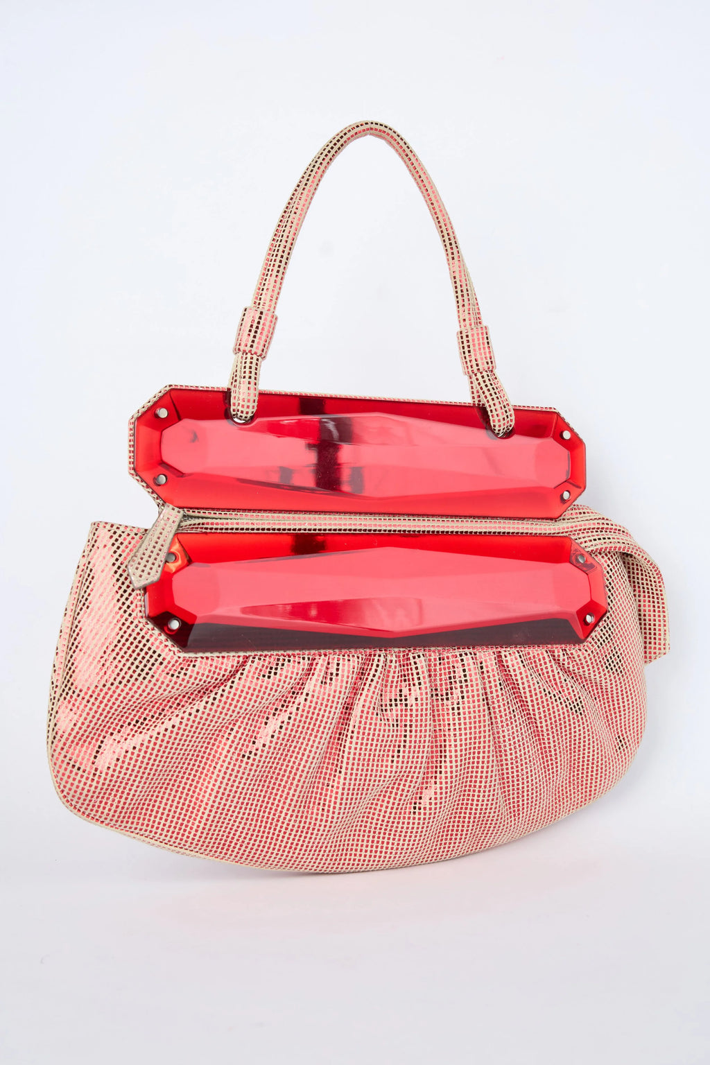 FENDI RED DISCO CLUTCH