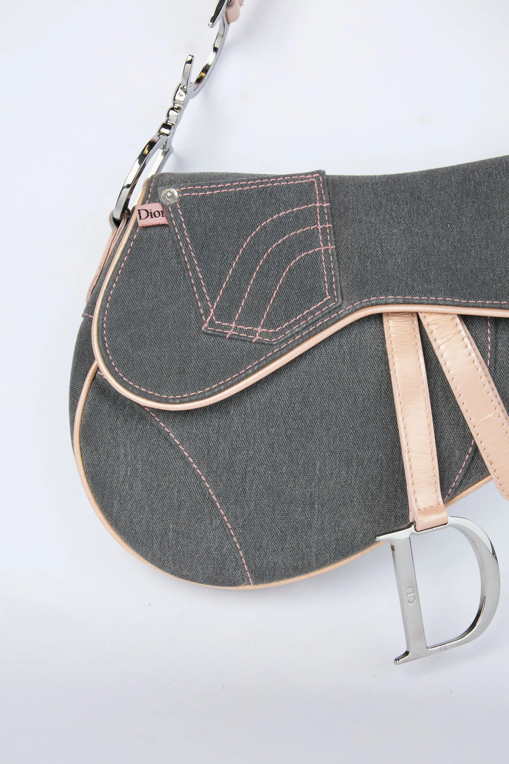 DIOR DENIM & PINK SADDLE