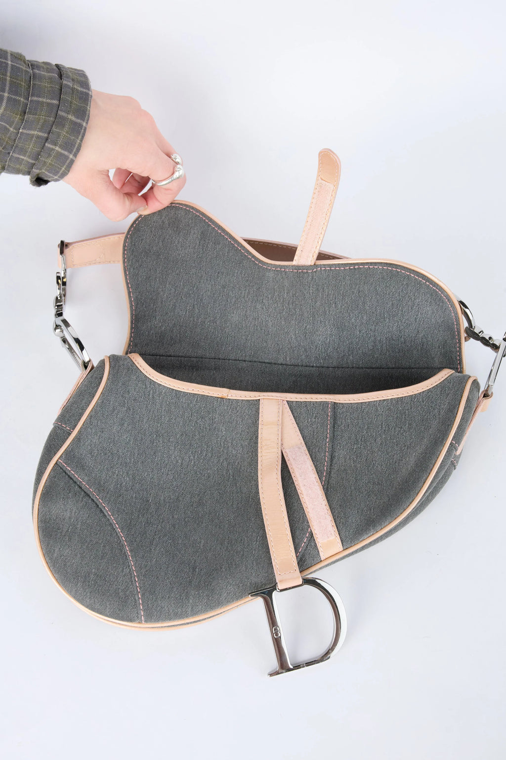 DIOR DENIM & PINK SADDLE