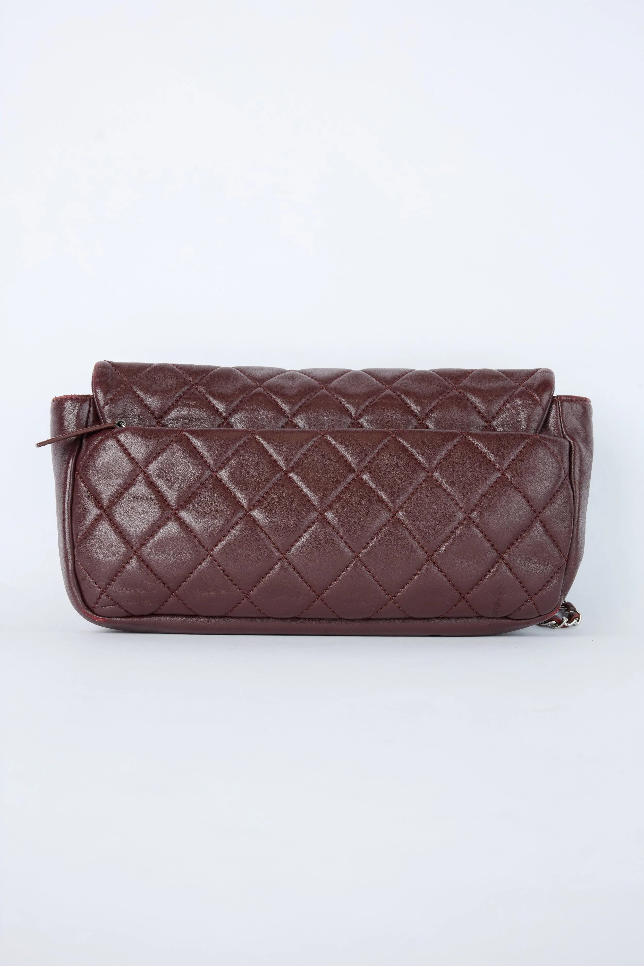 CHANEL "COCO RAIN" BURGUNDY QUILTED FLAP