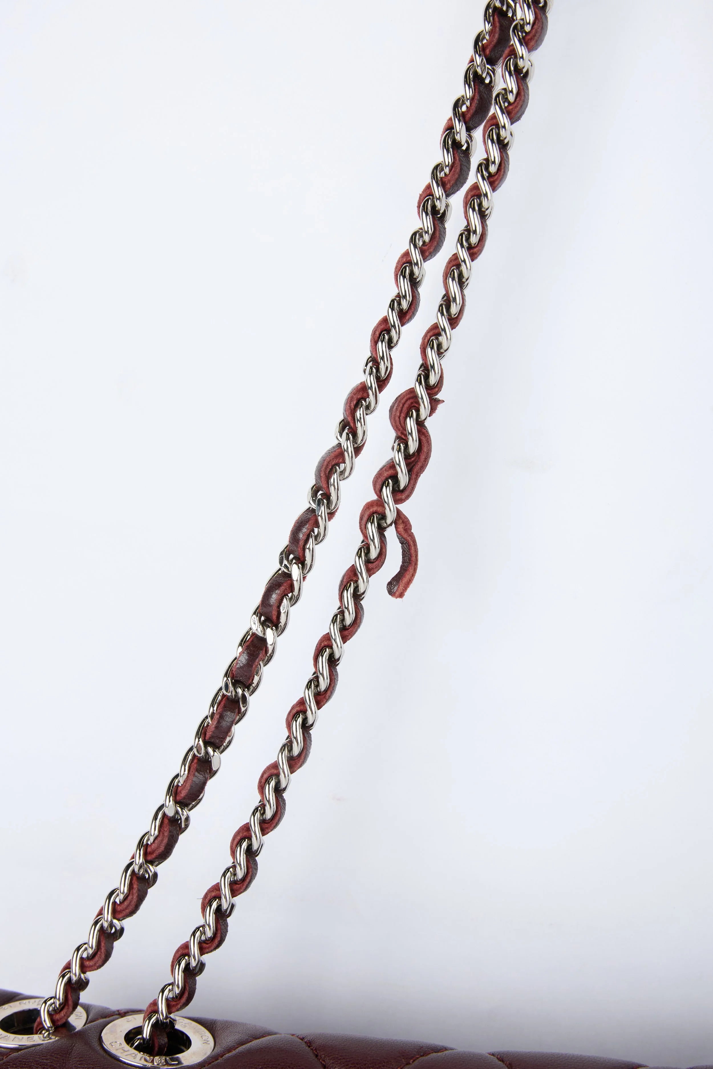 CHANEL "COCO RAIN" BURGUNDY QUILTED FLAP