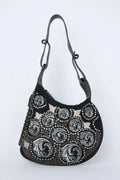 FENDI EMBELLISHED OYSTER BAG