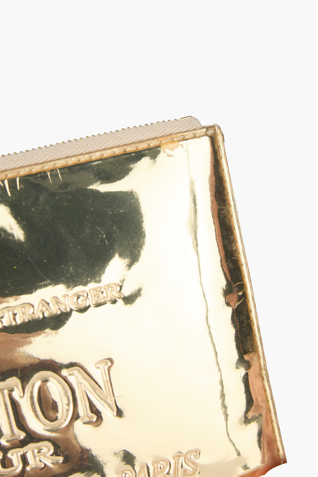 Louis Vuitton Gold Mirror Flat Pochette
