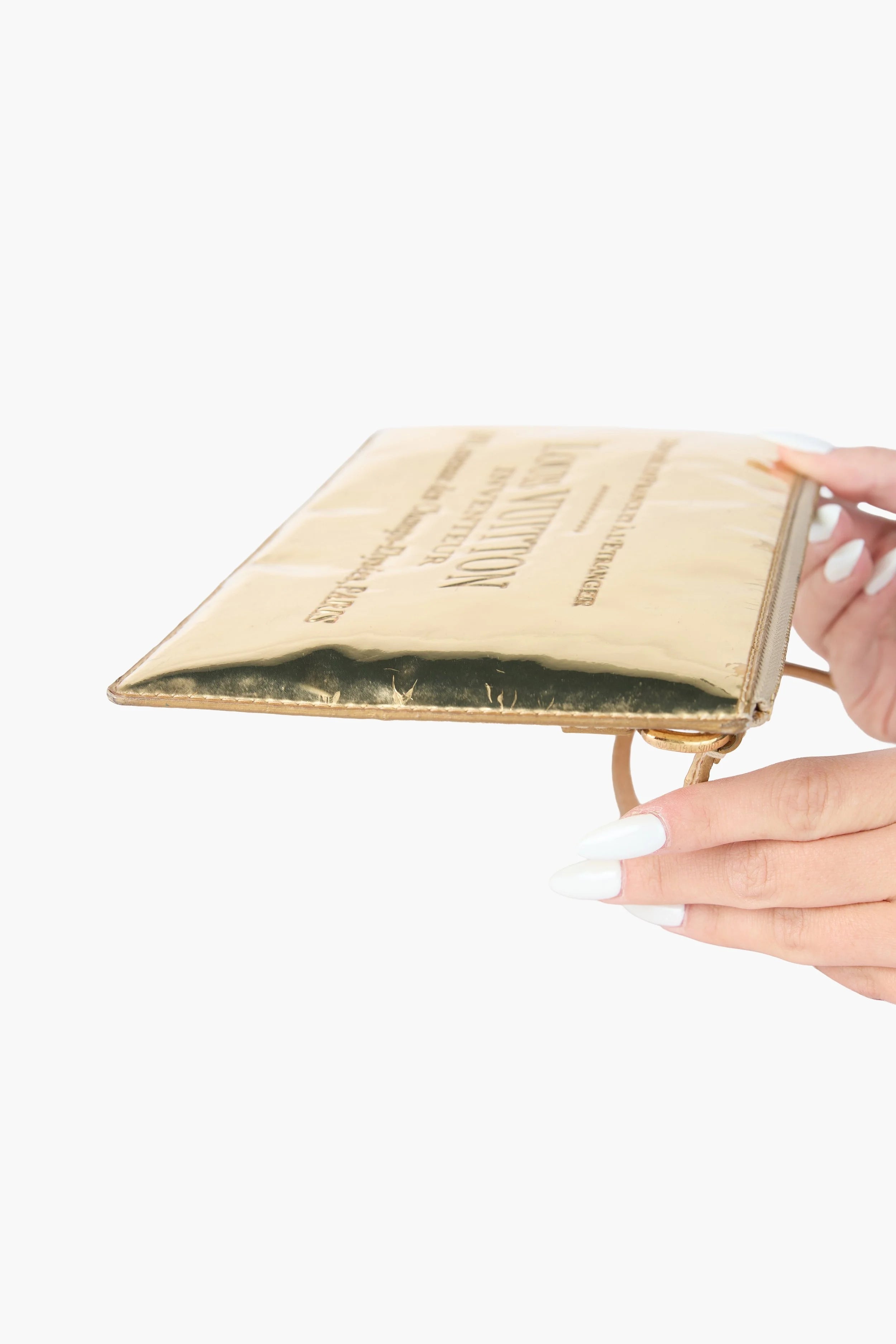 Louis Vuitton Gold Mirror Flat Pochette