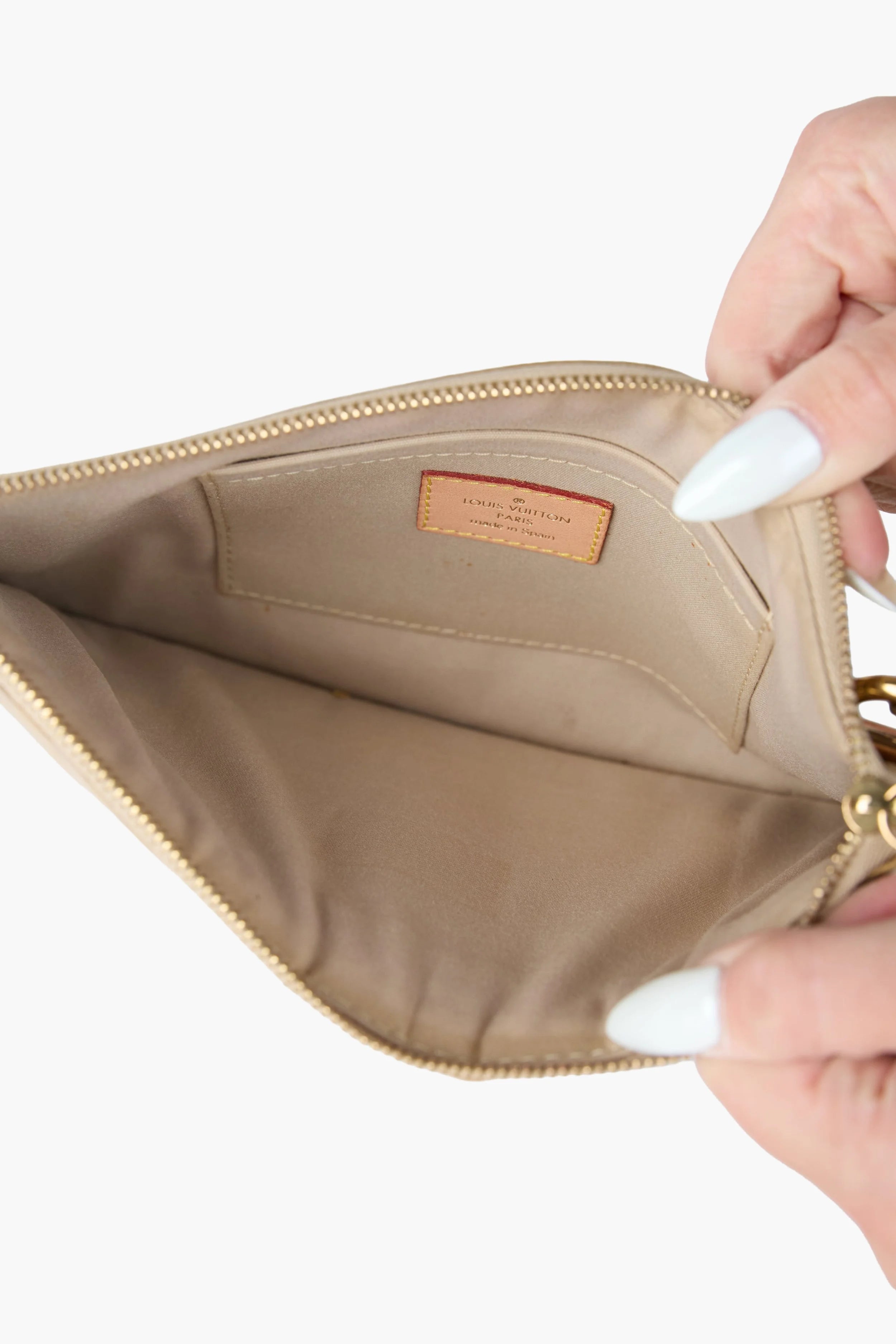Louis Vuitton Gold Mirror Flat Pochette