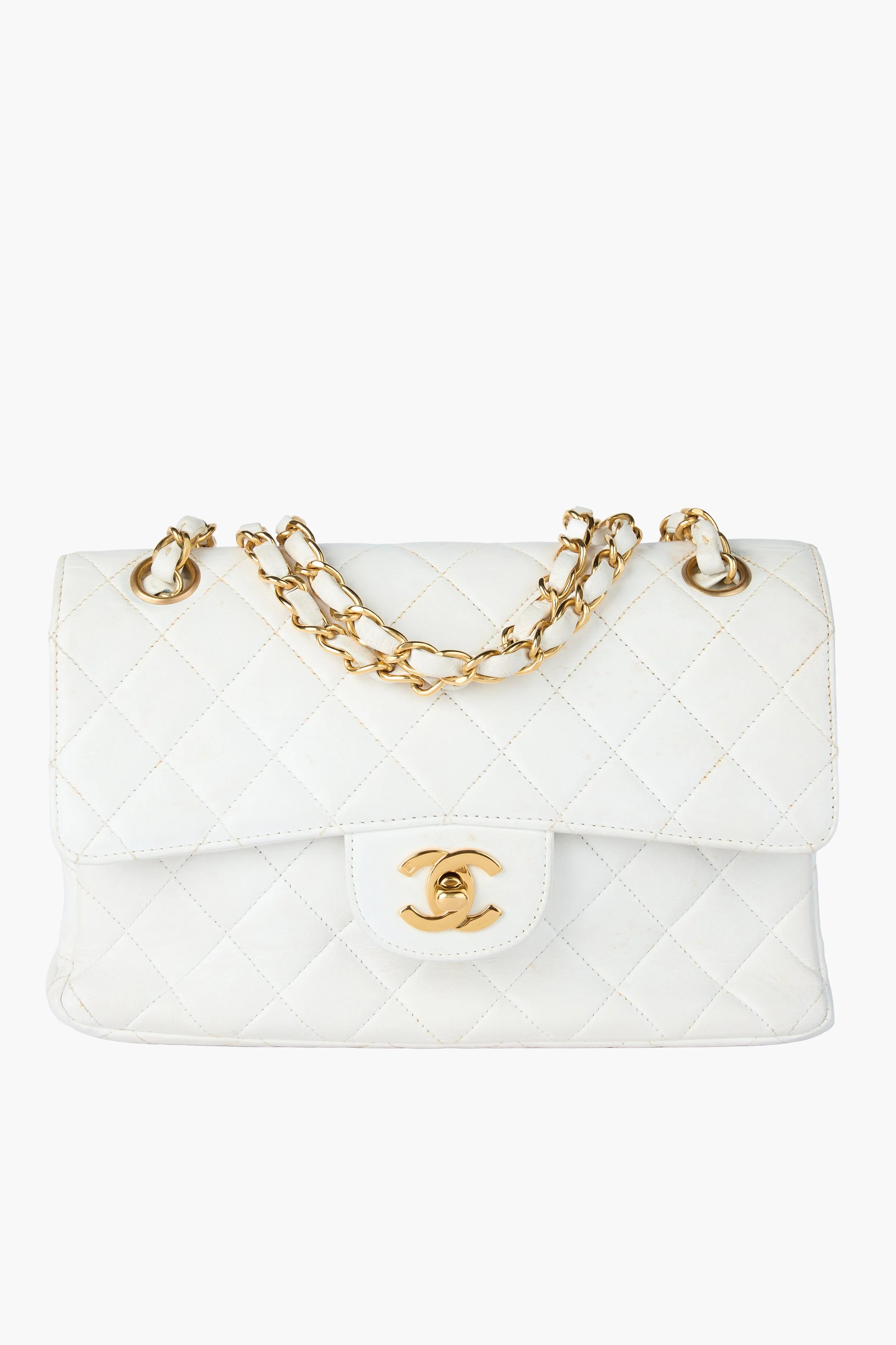Chanel Double-Sided White Flap Bag