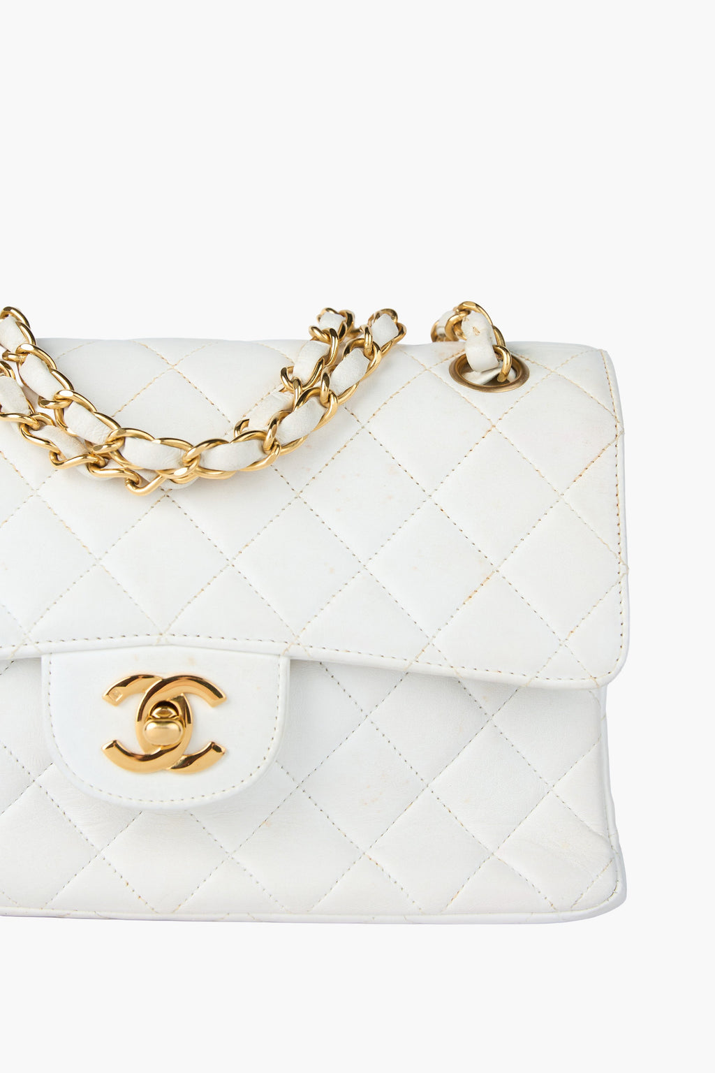 Chanel Double-Sided White Flap Bag