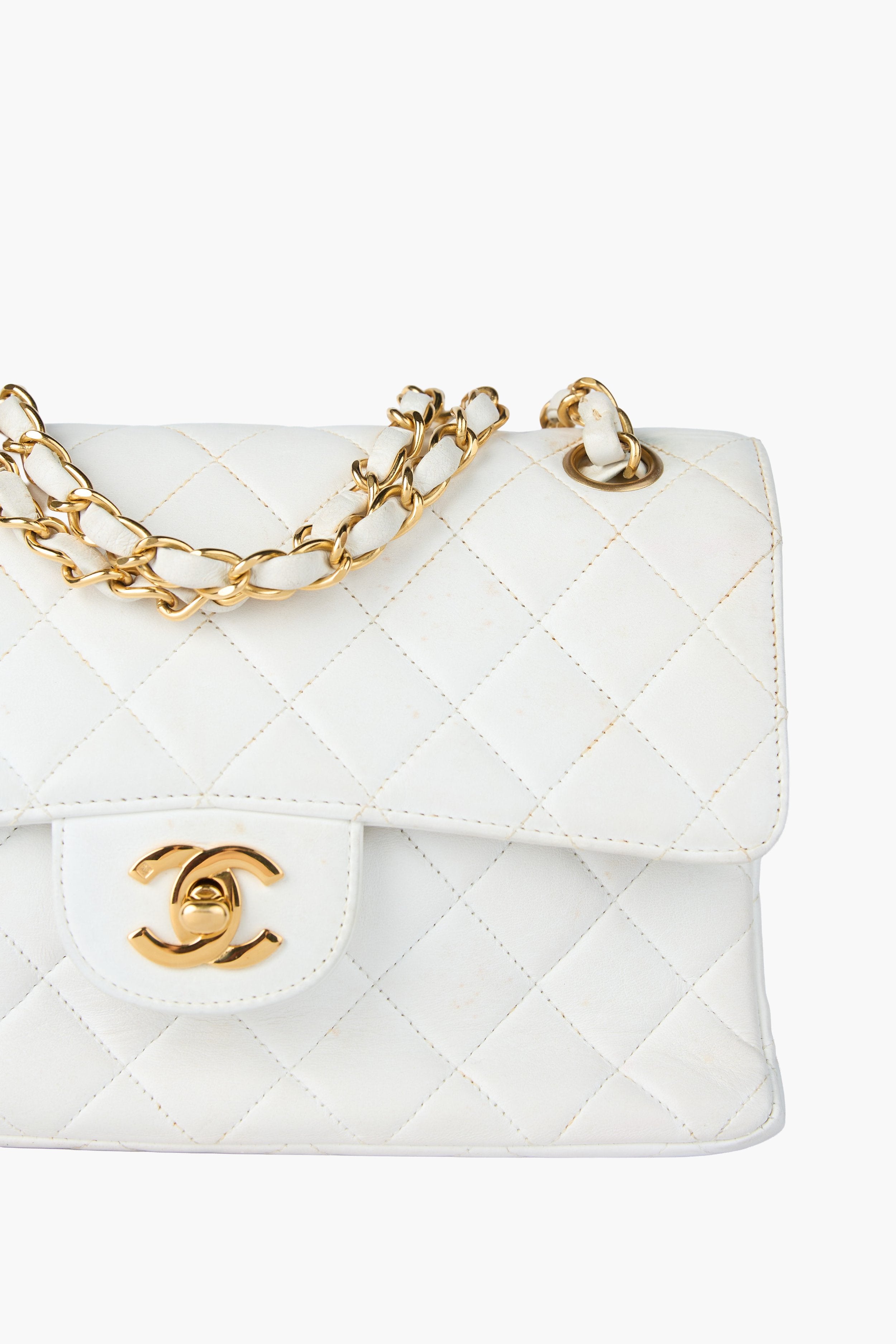 Chanel Double-Sided White Flap Bag