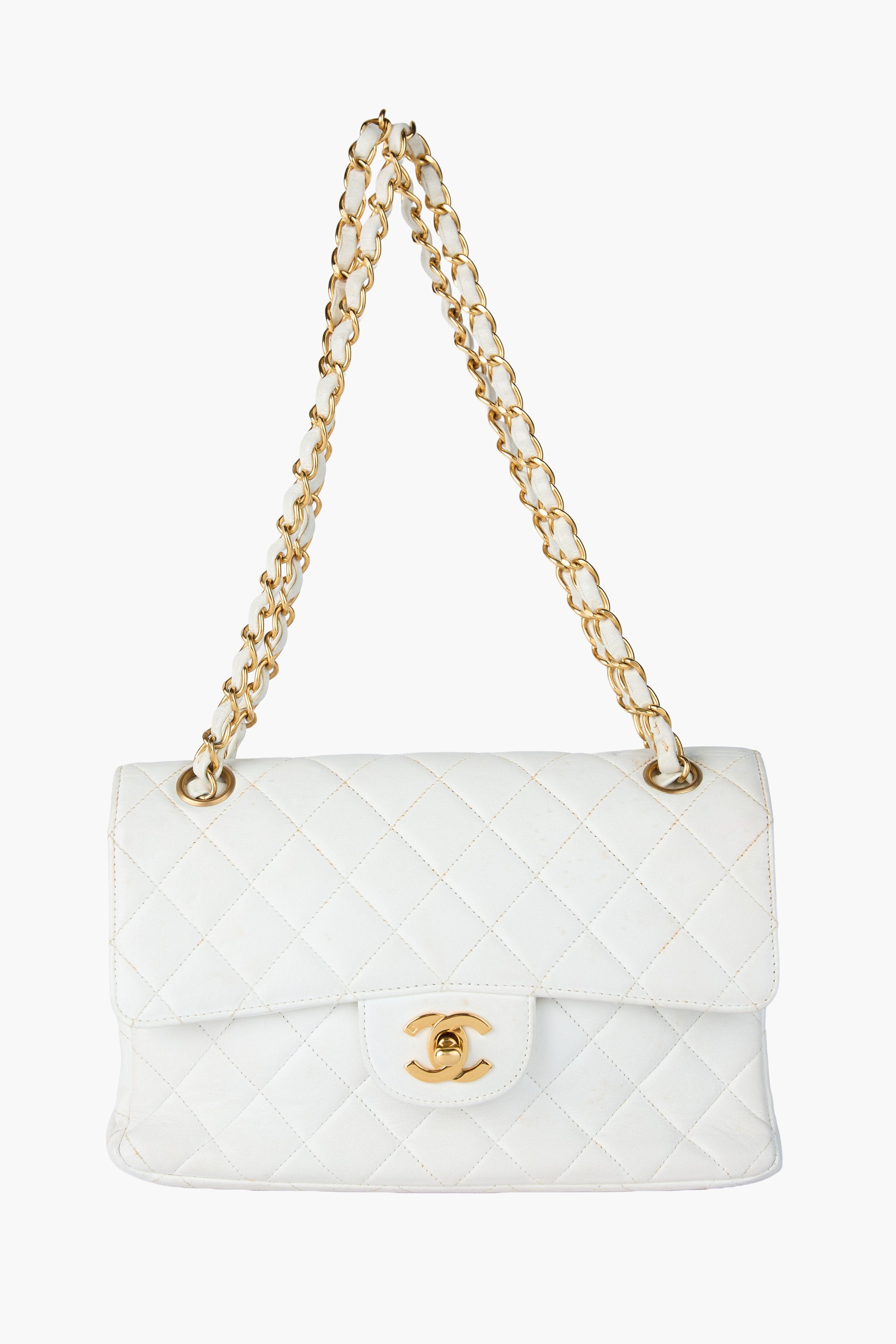 Chanel Double-Sided White Flap Bag