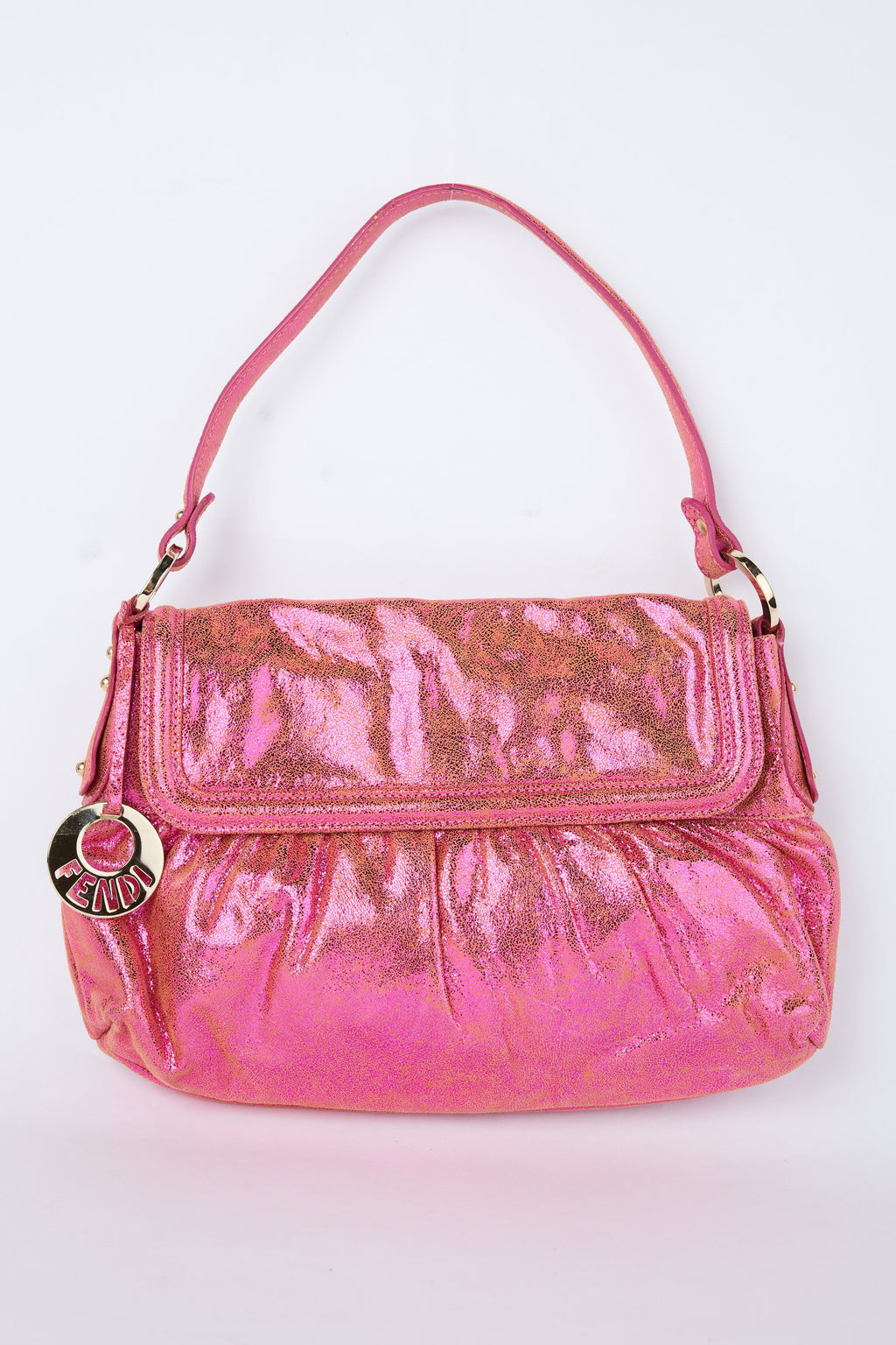 FENDI METALLIC PINK CHEF BAG