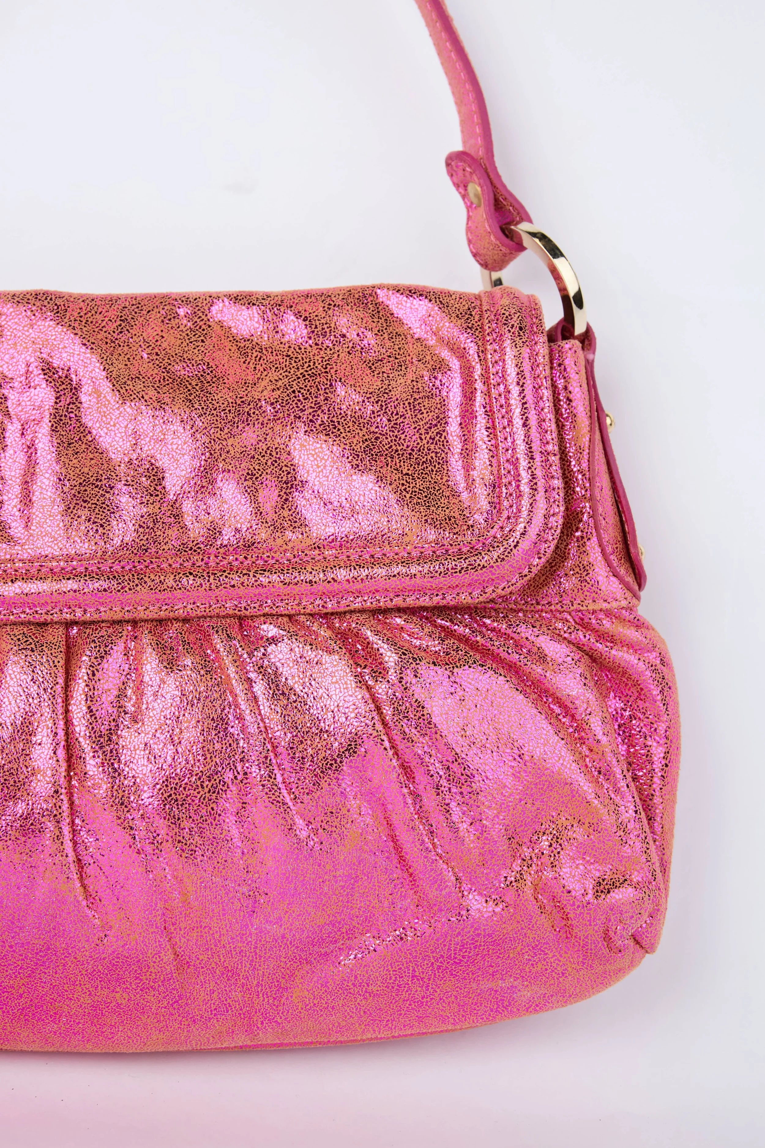 FENDI METALLIC PINK CHEF BAG