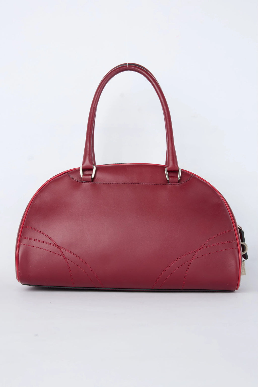 PRADA BURGANDY NAPPA BOWLER