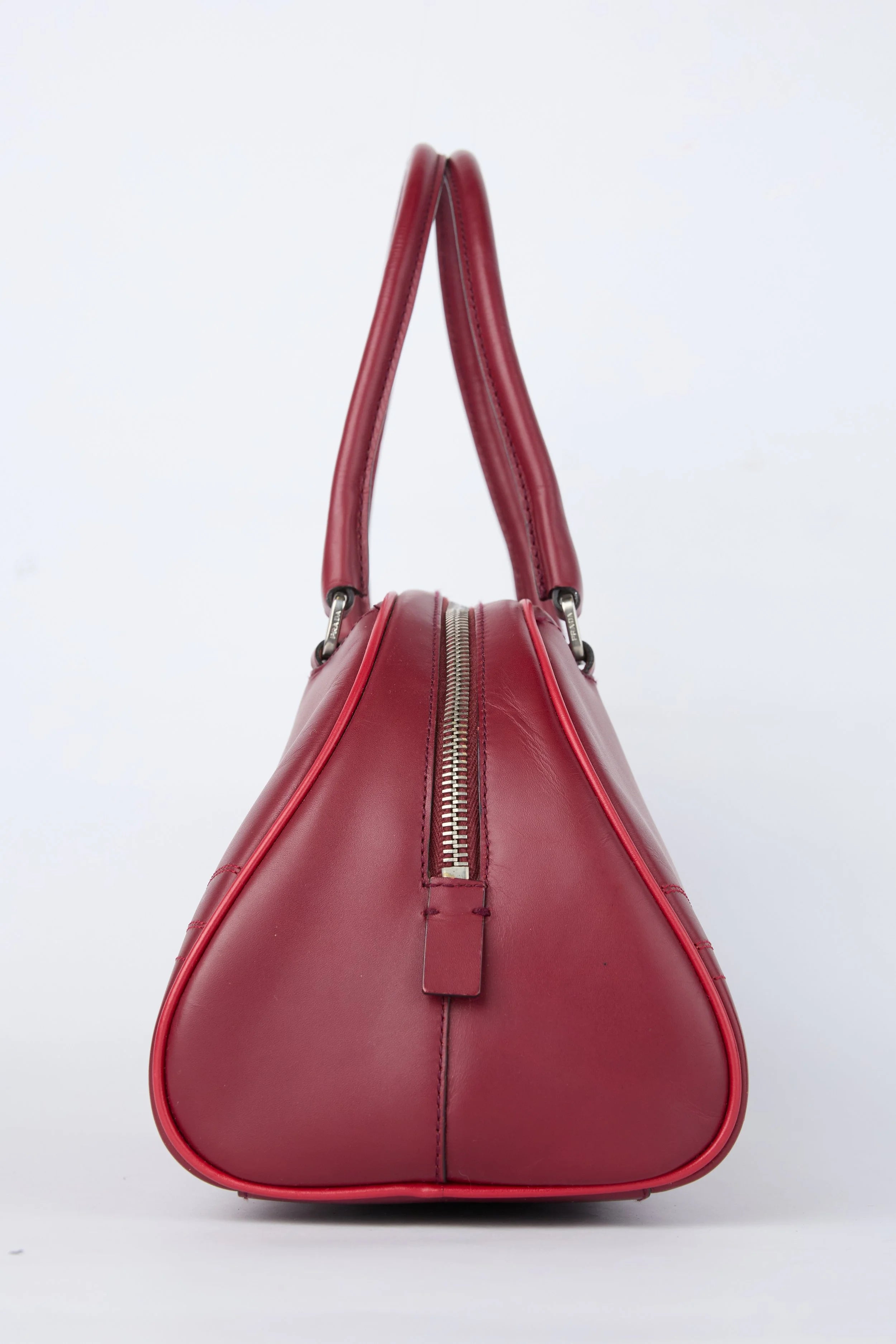 PRADA BURGANDY NAPPA BOWLER